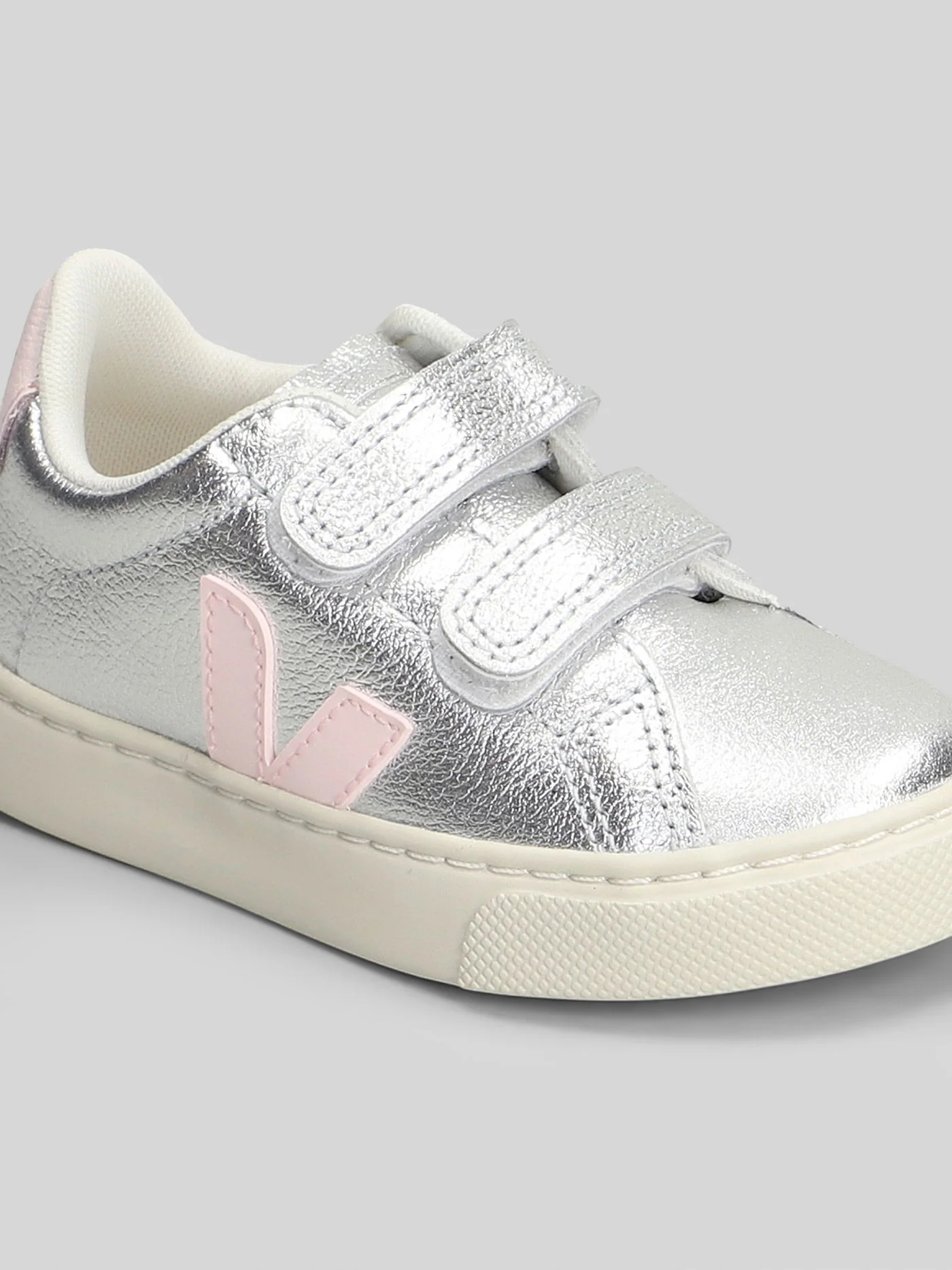 Esplar Sneakers in silver leather - Image 5