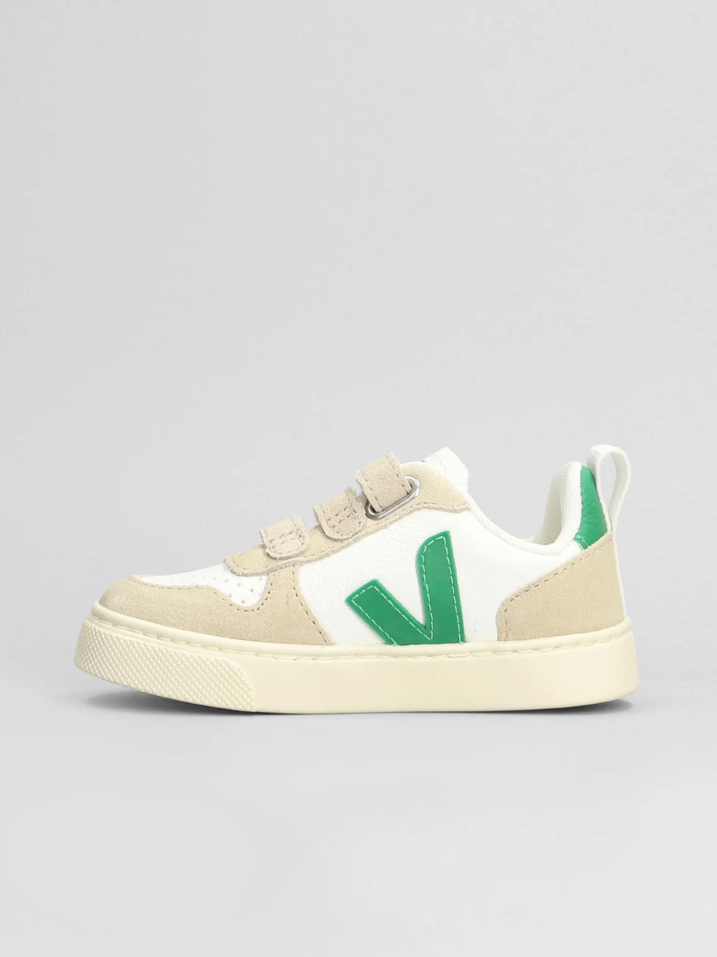 Small V-10 Sneakers in white suede and leather - Image 3