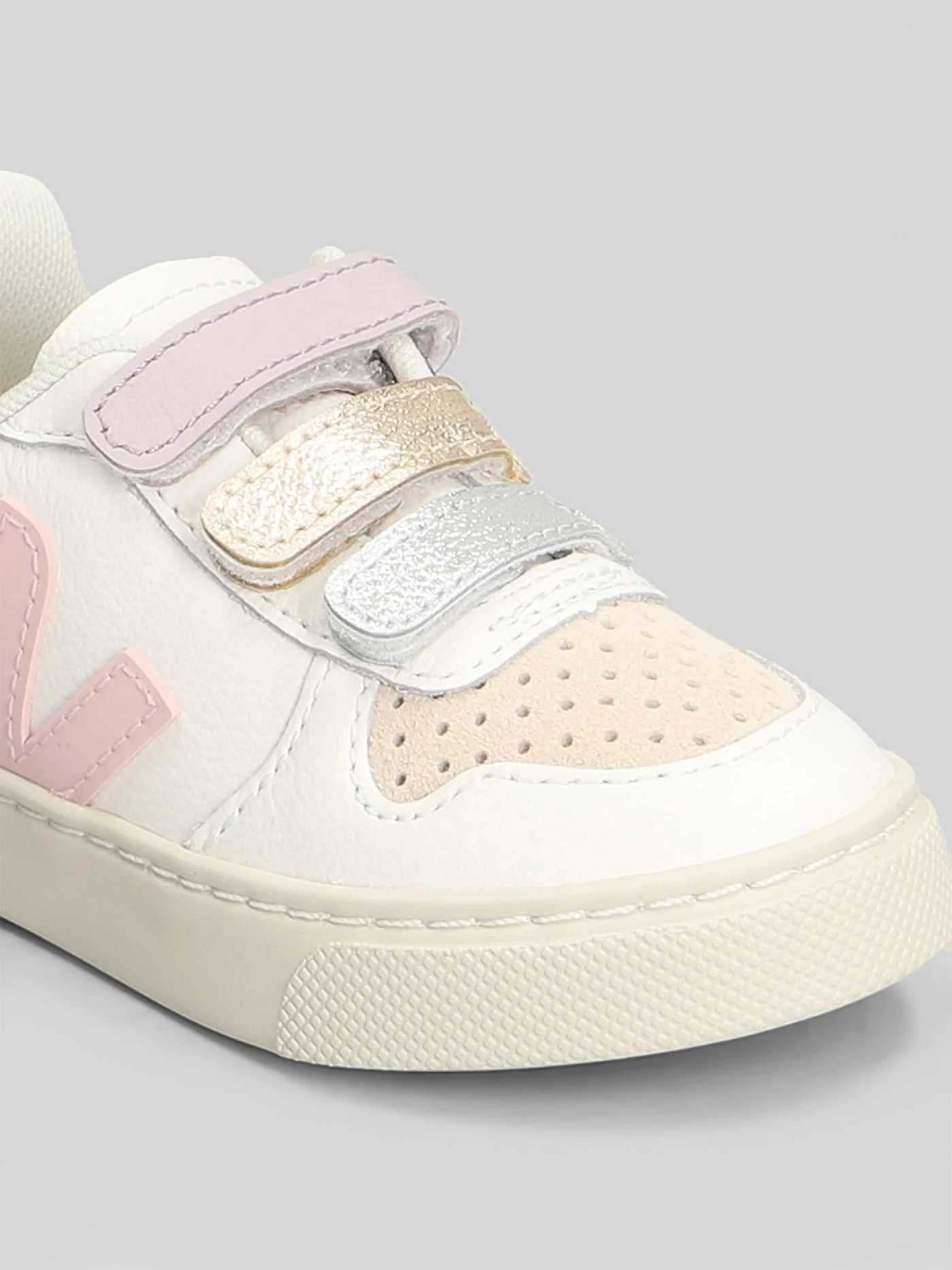 V-10 Sneakers in white leather - Image 5