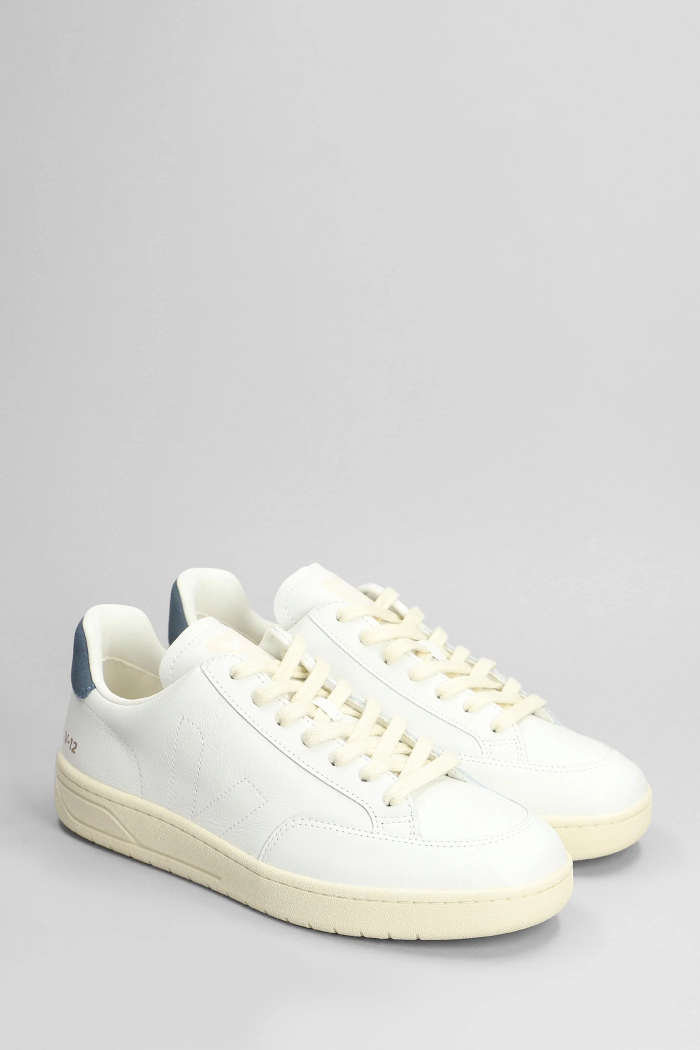 V-12 Stitch Sneakers in white leather - Image 2