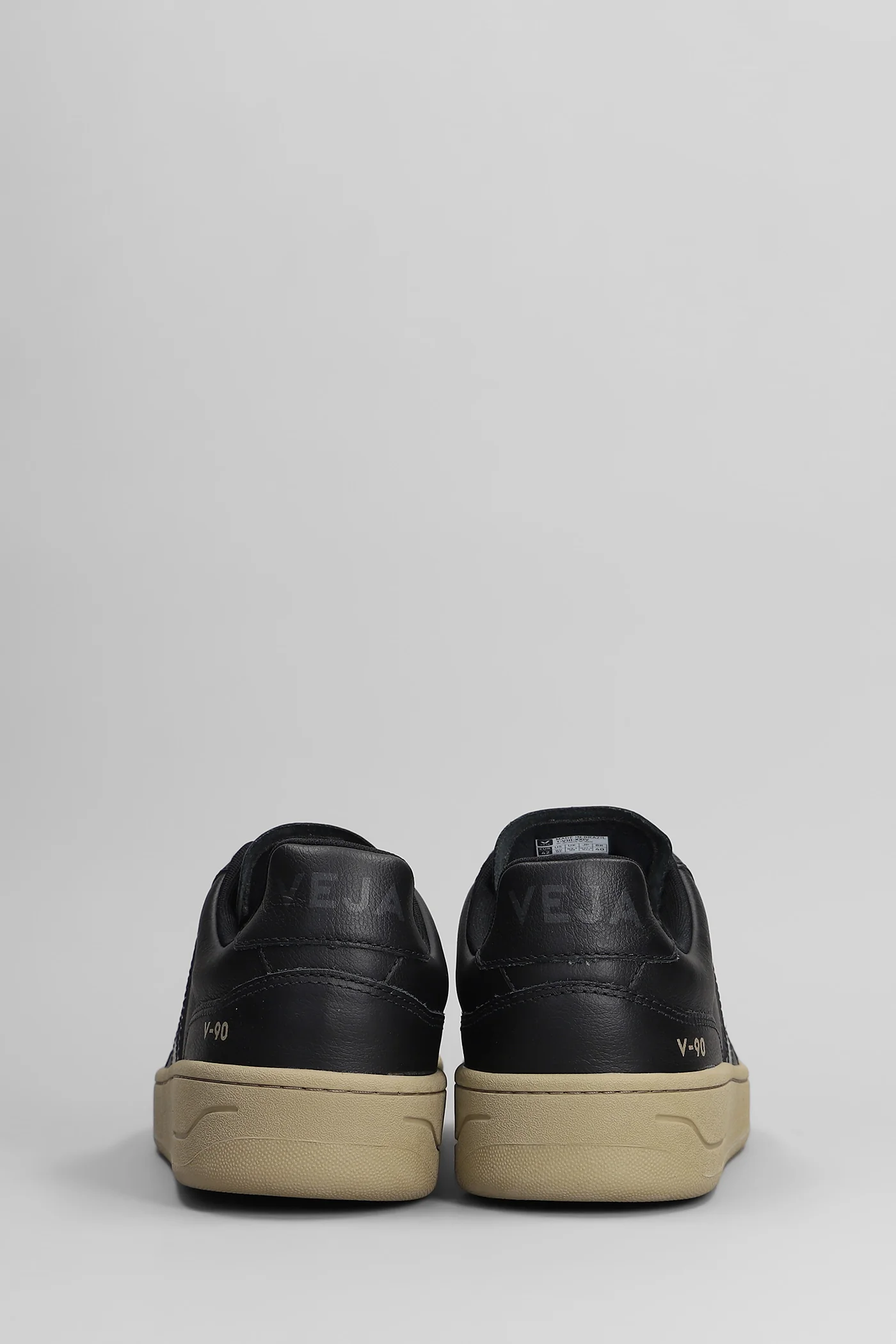 V-90 O.T. Sneakers in black leather - Image 4