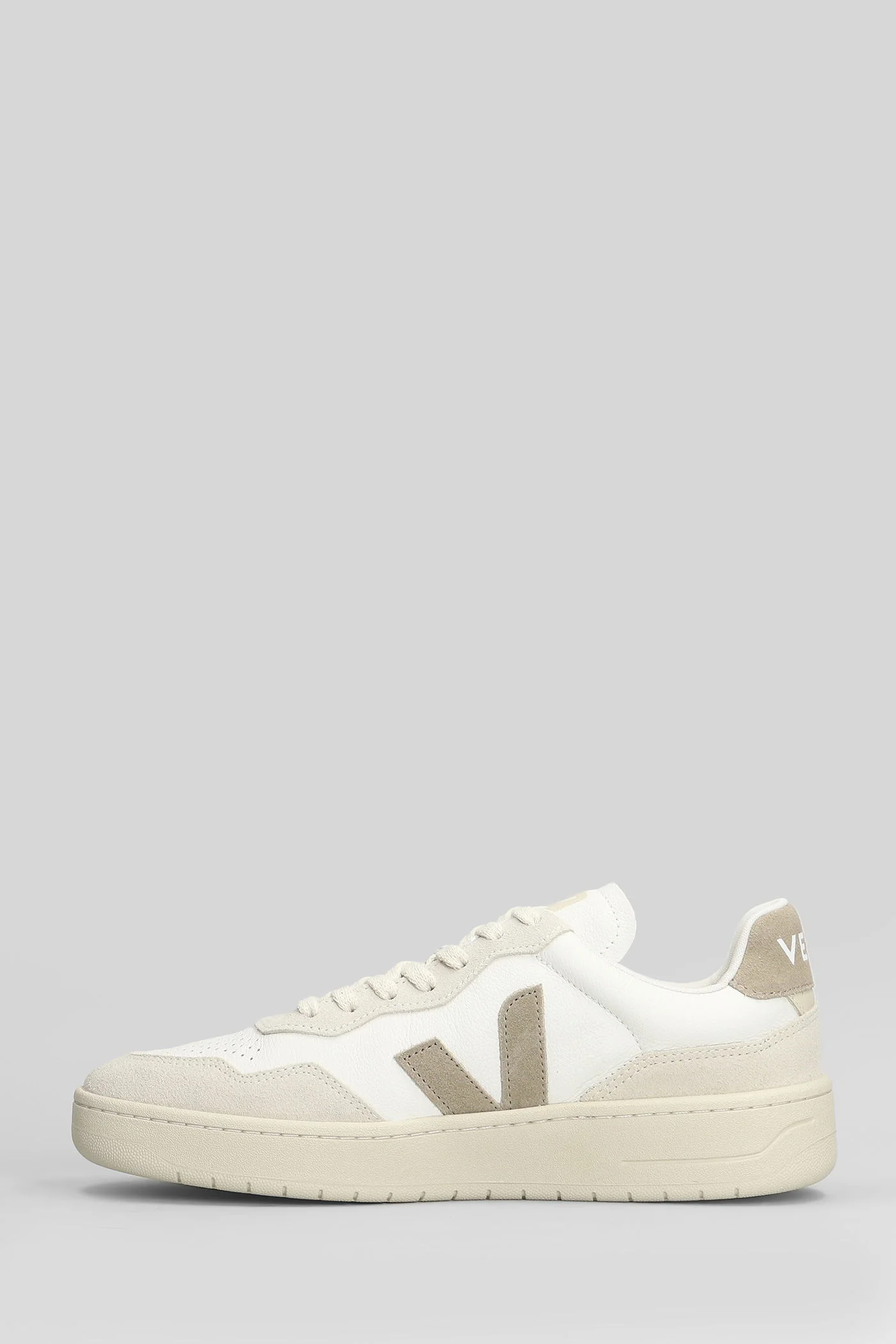 V-90 O.T Sneakers in white suede and leather - Image 3