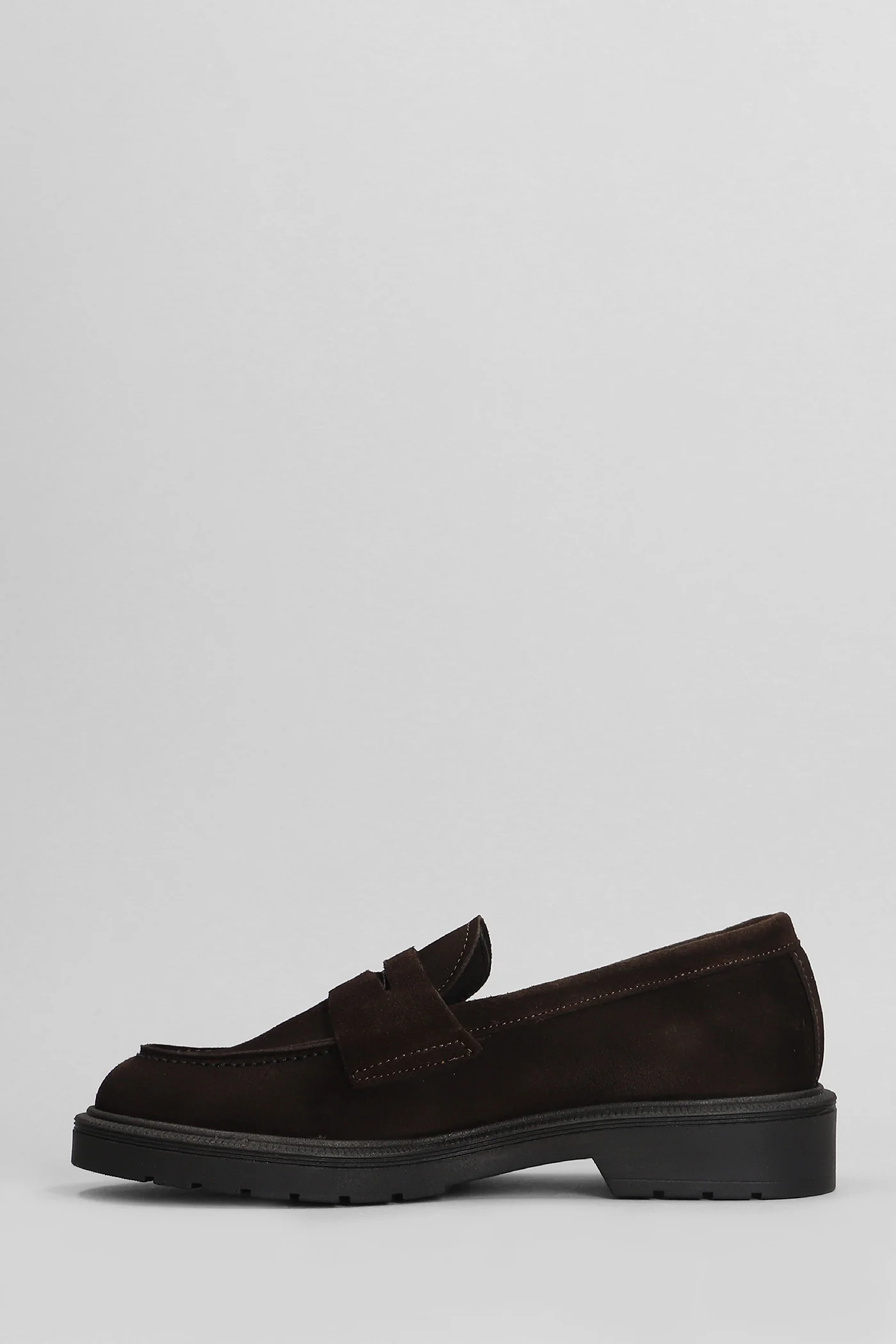 Loafers in dark brown suede - Image 3