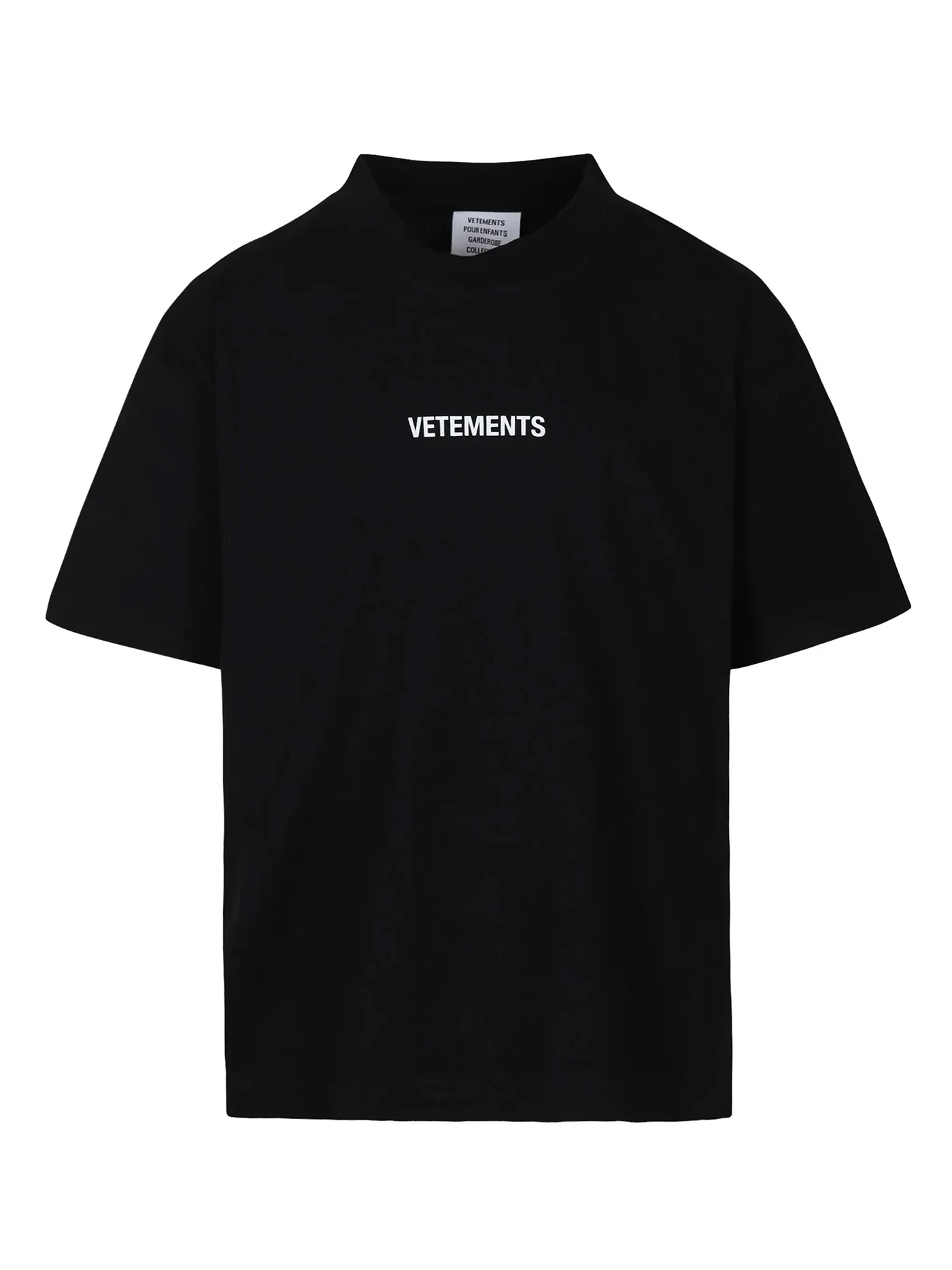 T-Shirt in black cotton