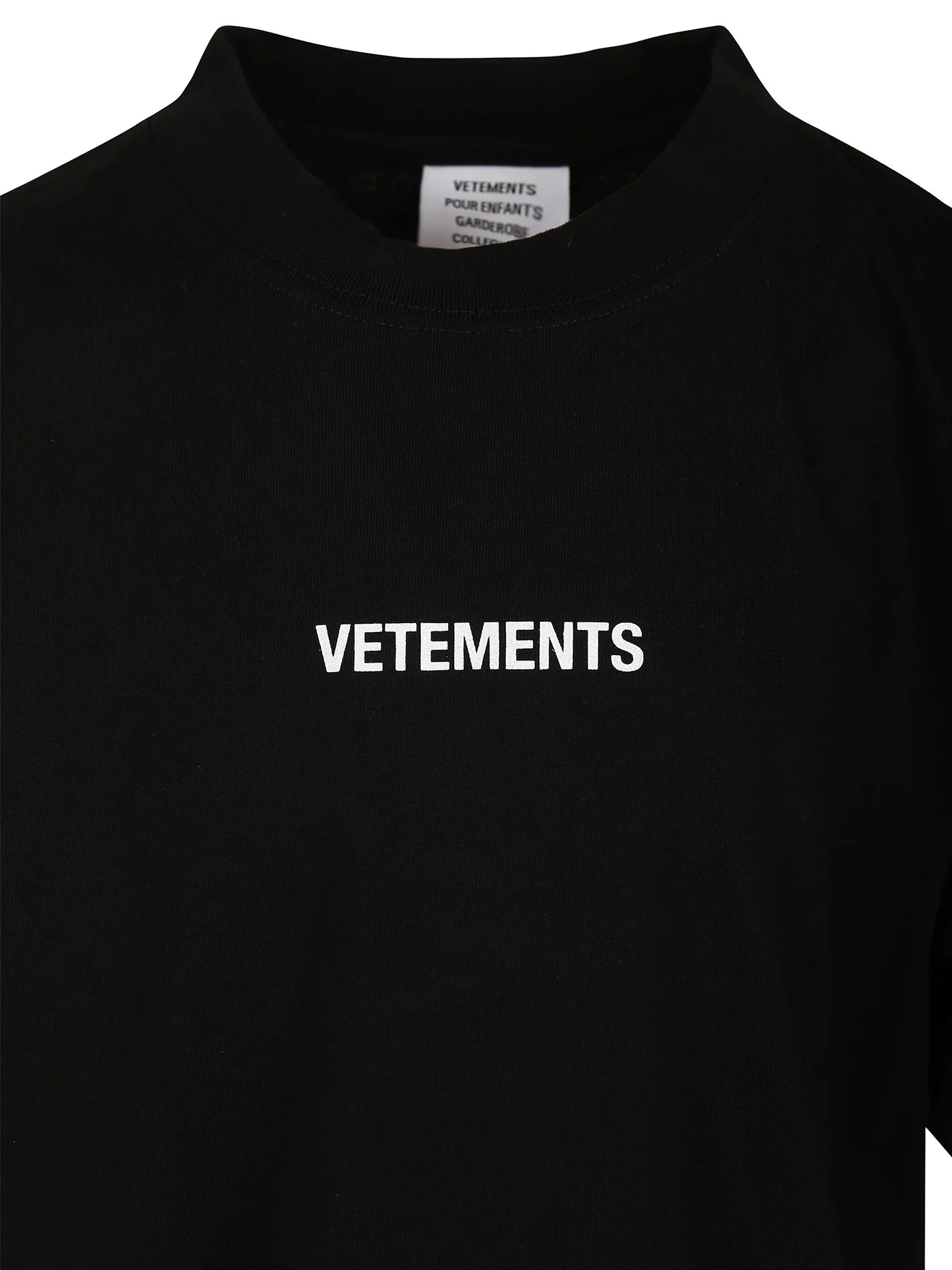 T-Shirt in black cotton - Image 3