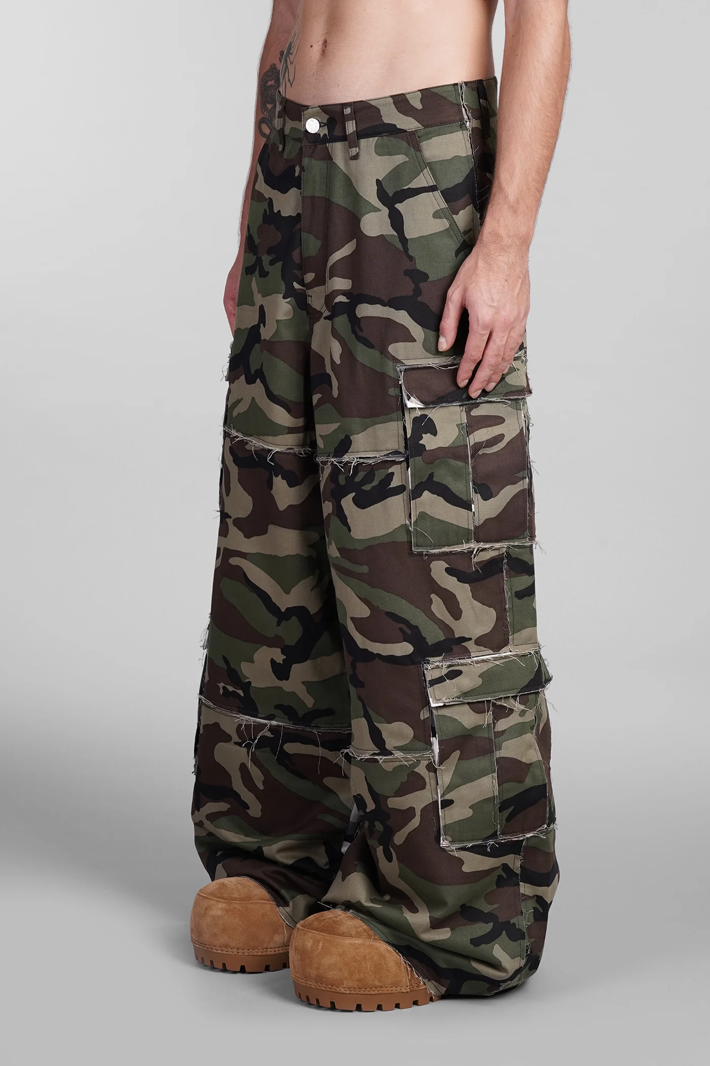 Pants in camouflage cotton - Image 4