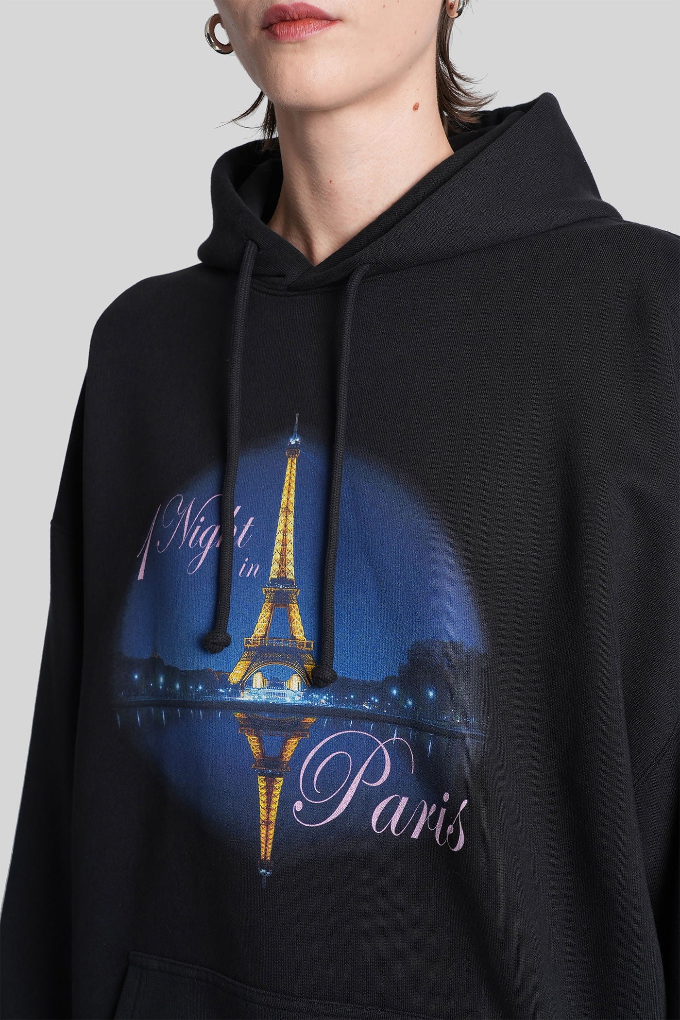 Sweatshirt in black cotton - Image 5