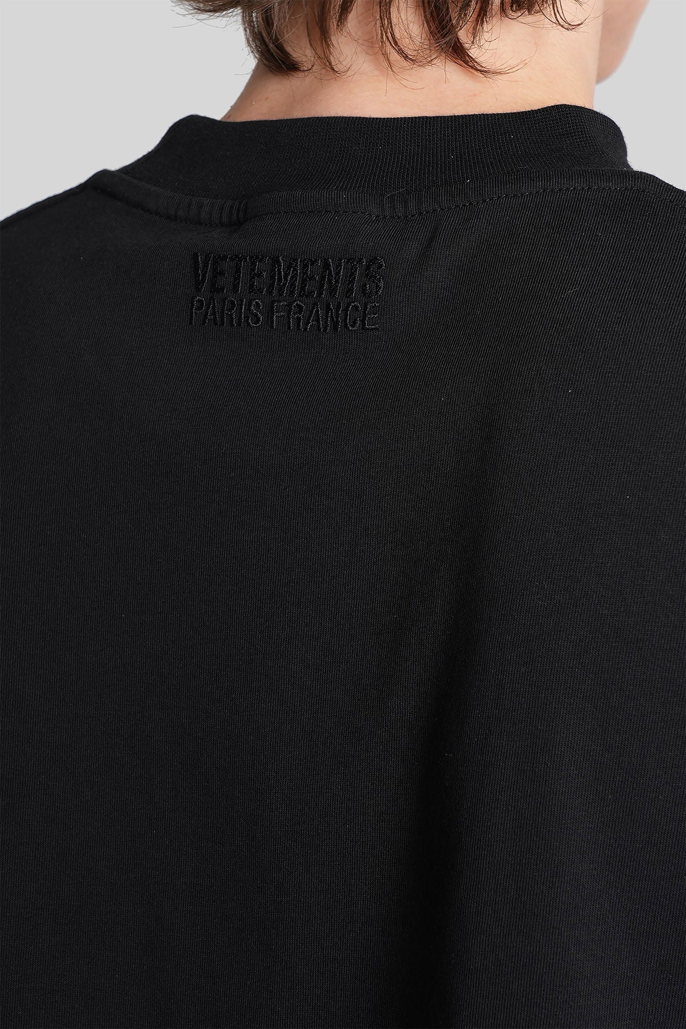T-Shirt in black cotton - Image 5