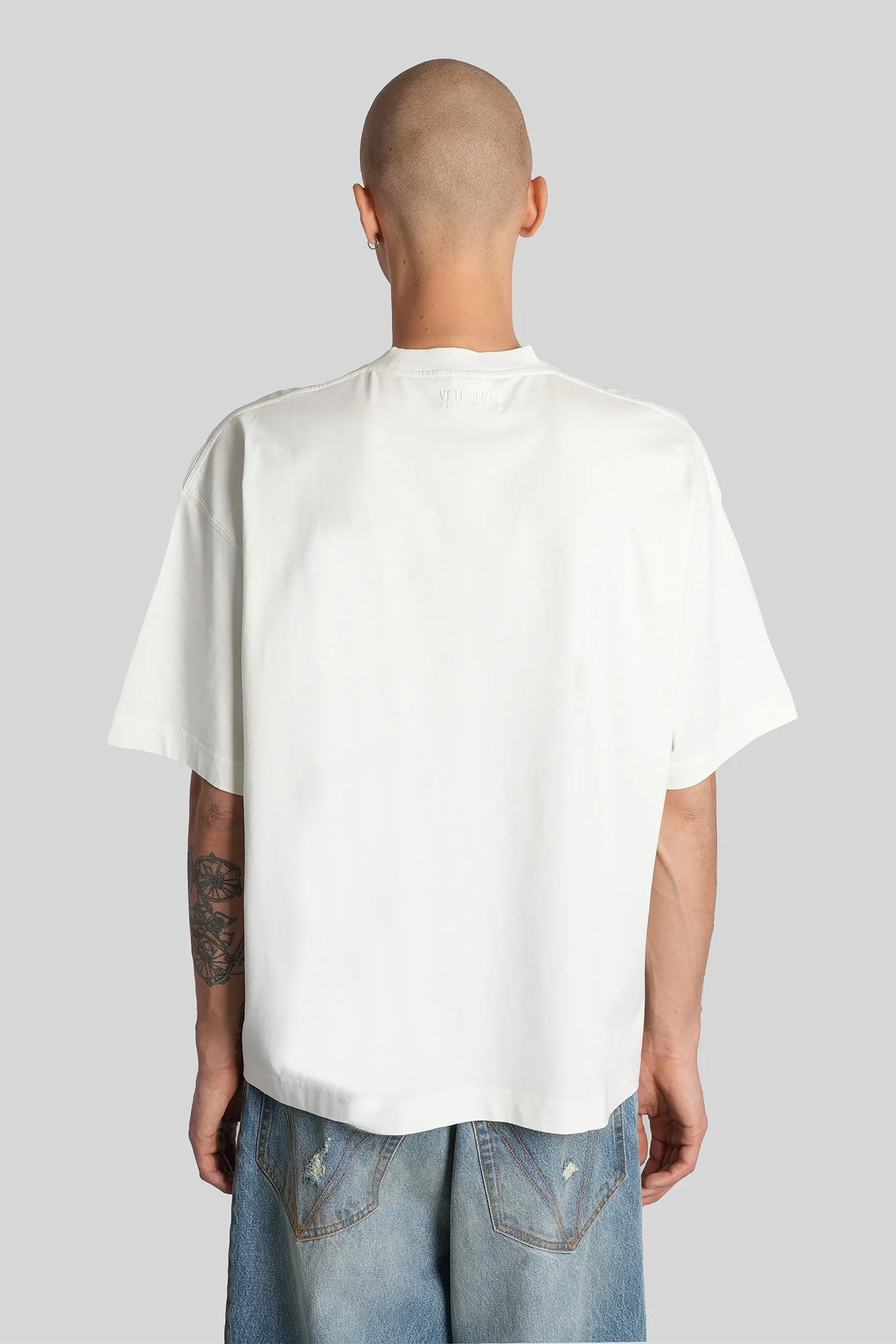 T-Shirt in white cotton - Image 3