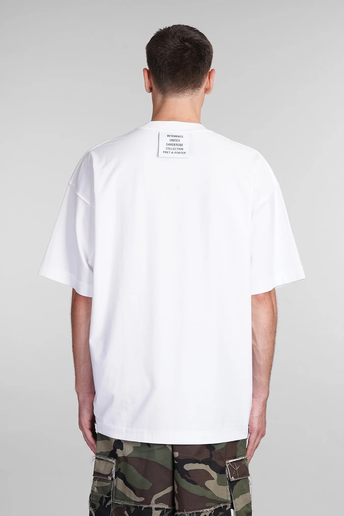 T-Shirt in white cotton - Image 3