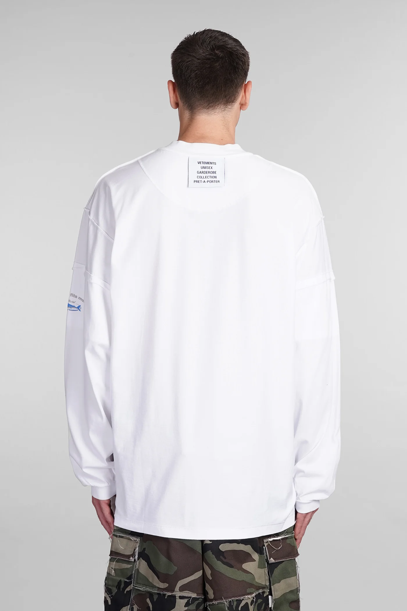 T-Shirt in white cotton - Image 3
