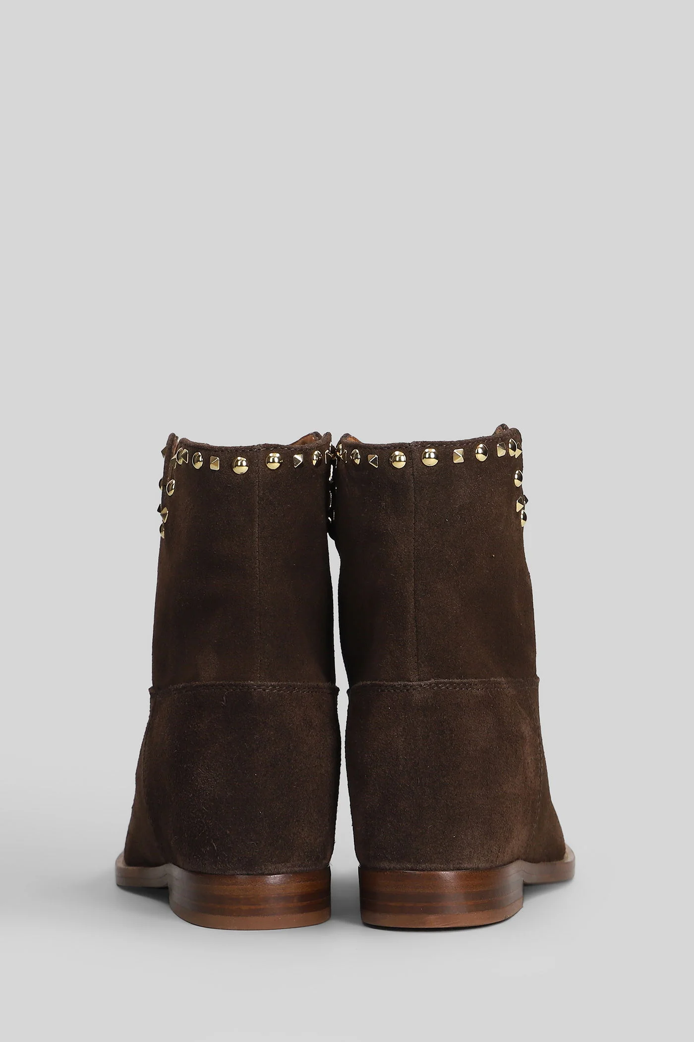 Ankle boots inside wedge in brown suede - Image 4