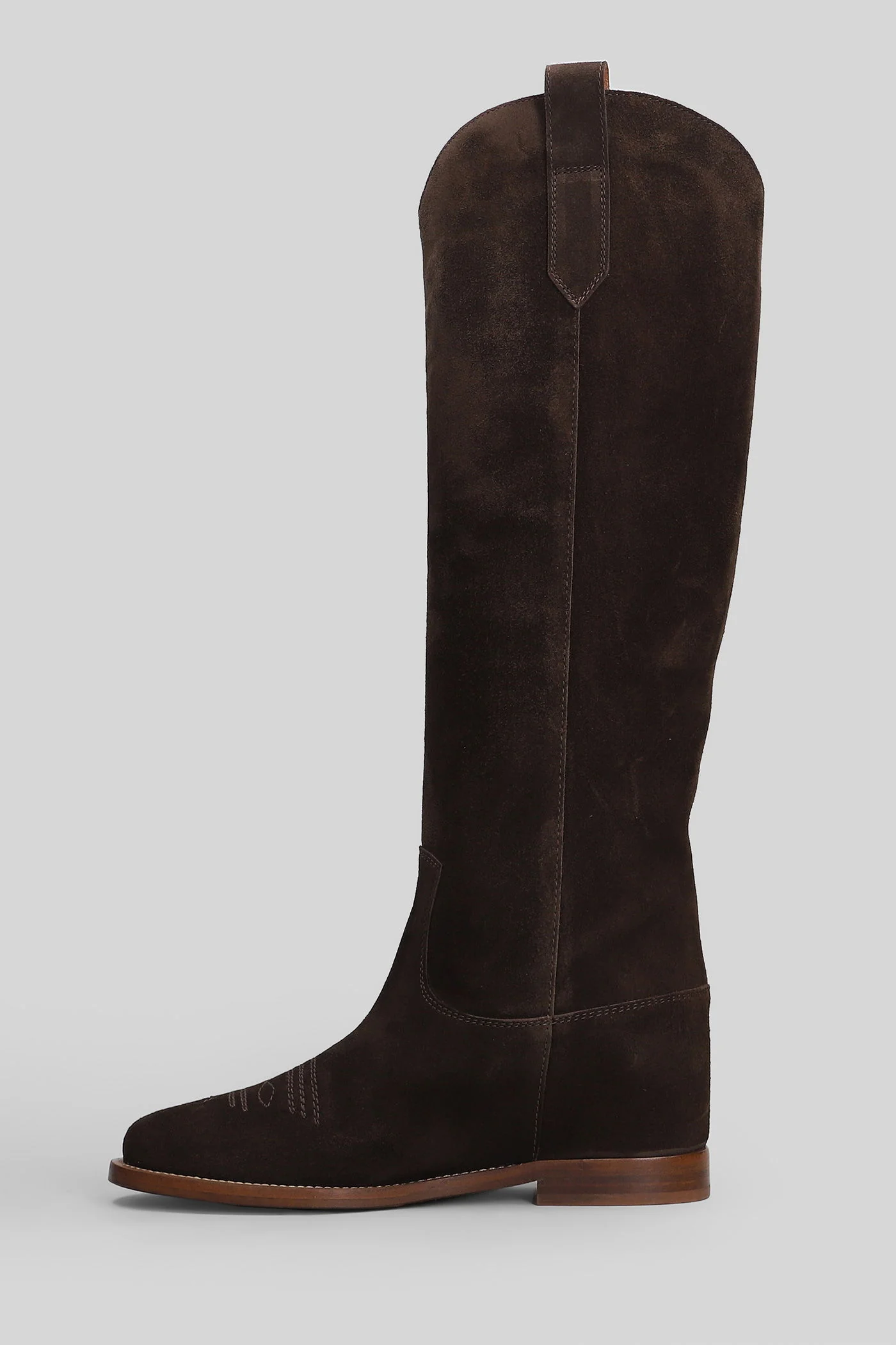 in brown suede - Image 3