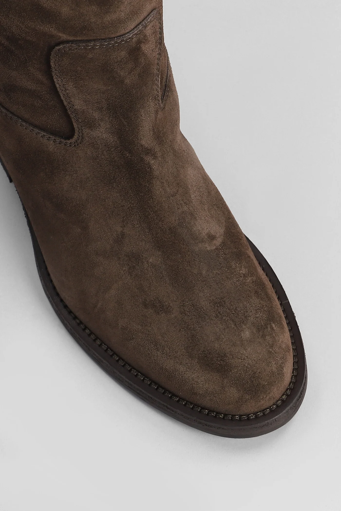 in dark brown suede - Image 5