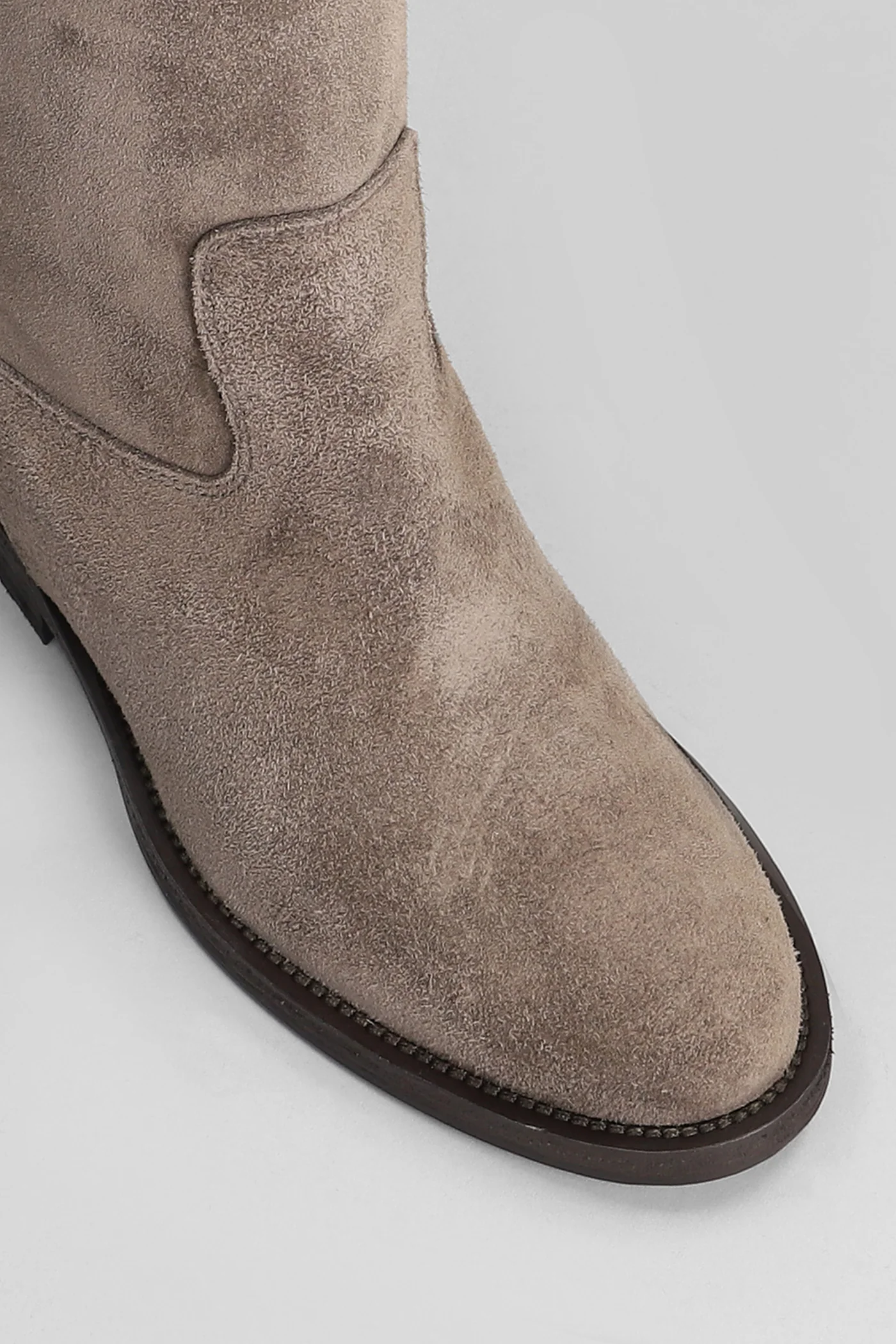 in taupe suede - Image 5
