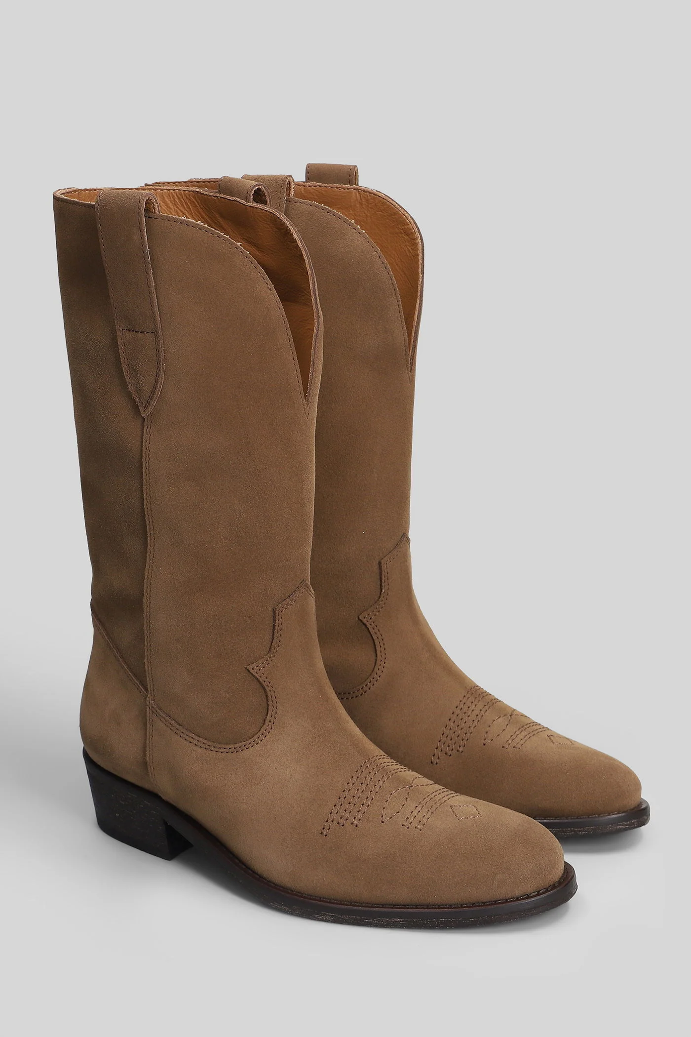 texan Ankle boots in taupe suede - Image 2