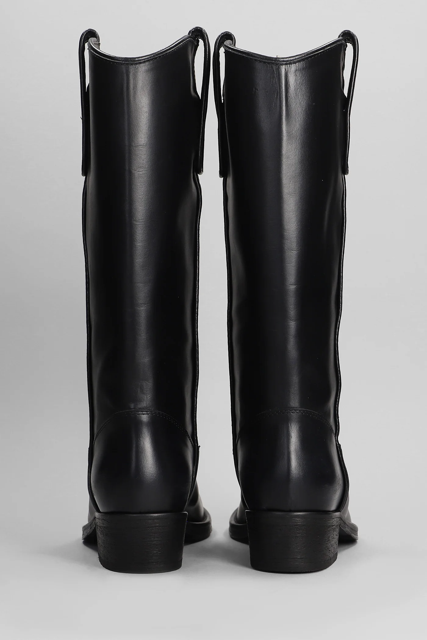 texan boots in black leather - Image 4