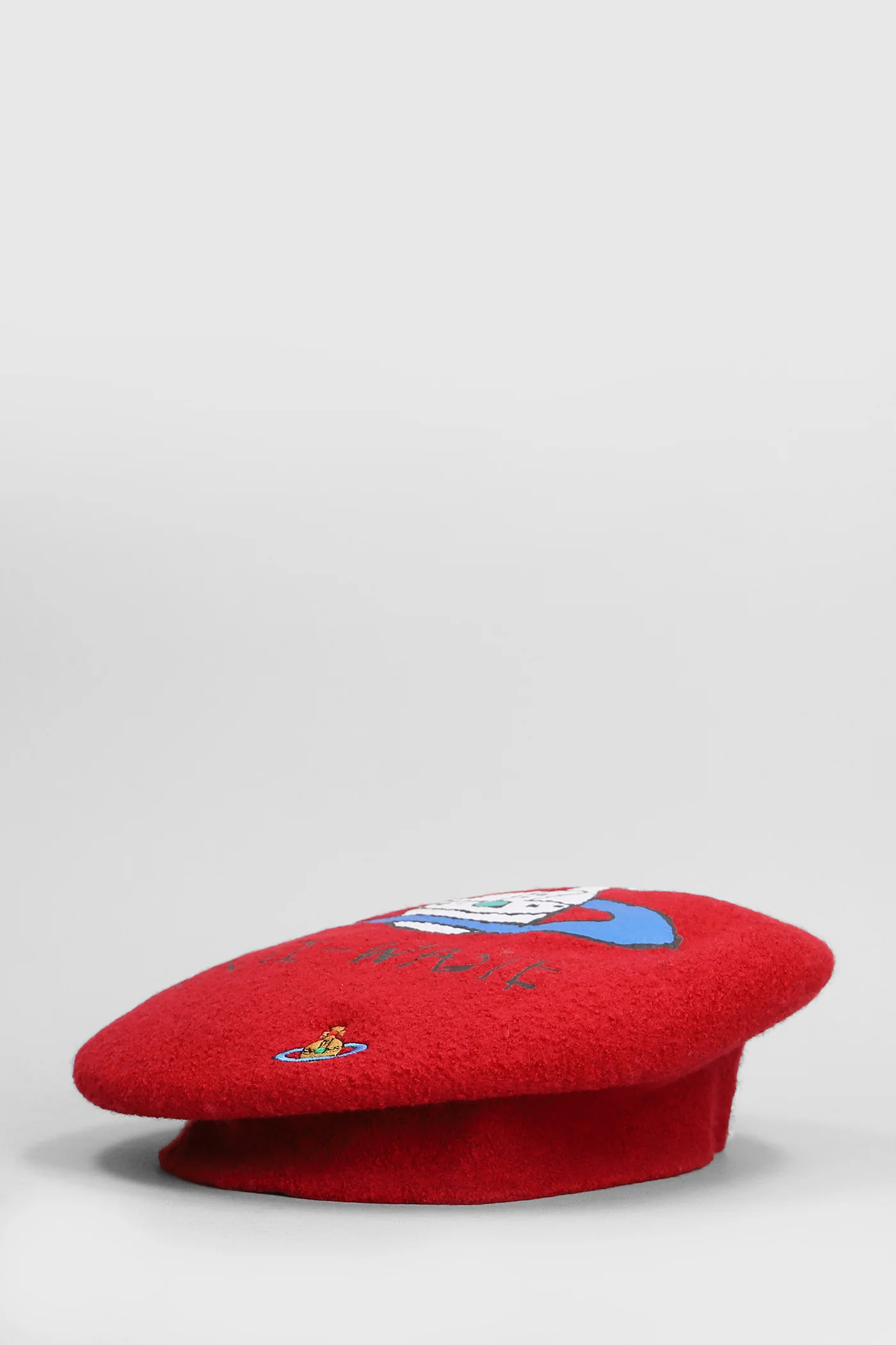 Hats in red wool