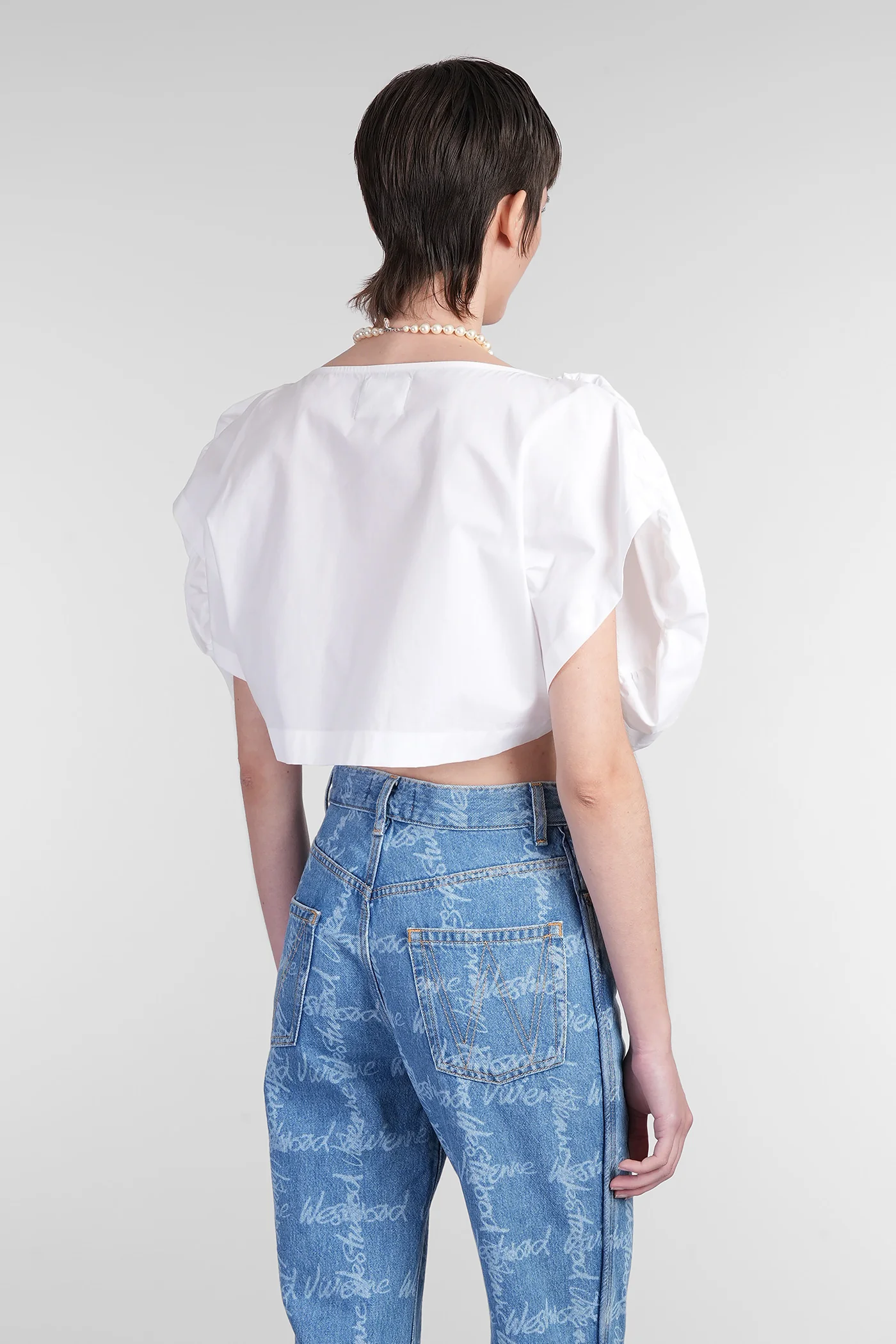 Heart top Topwear in white cotton - Image 3