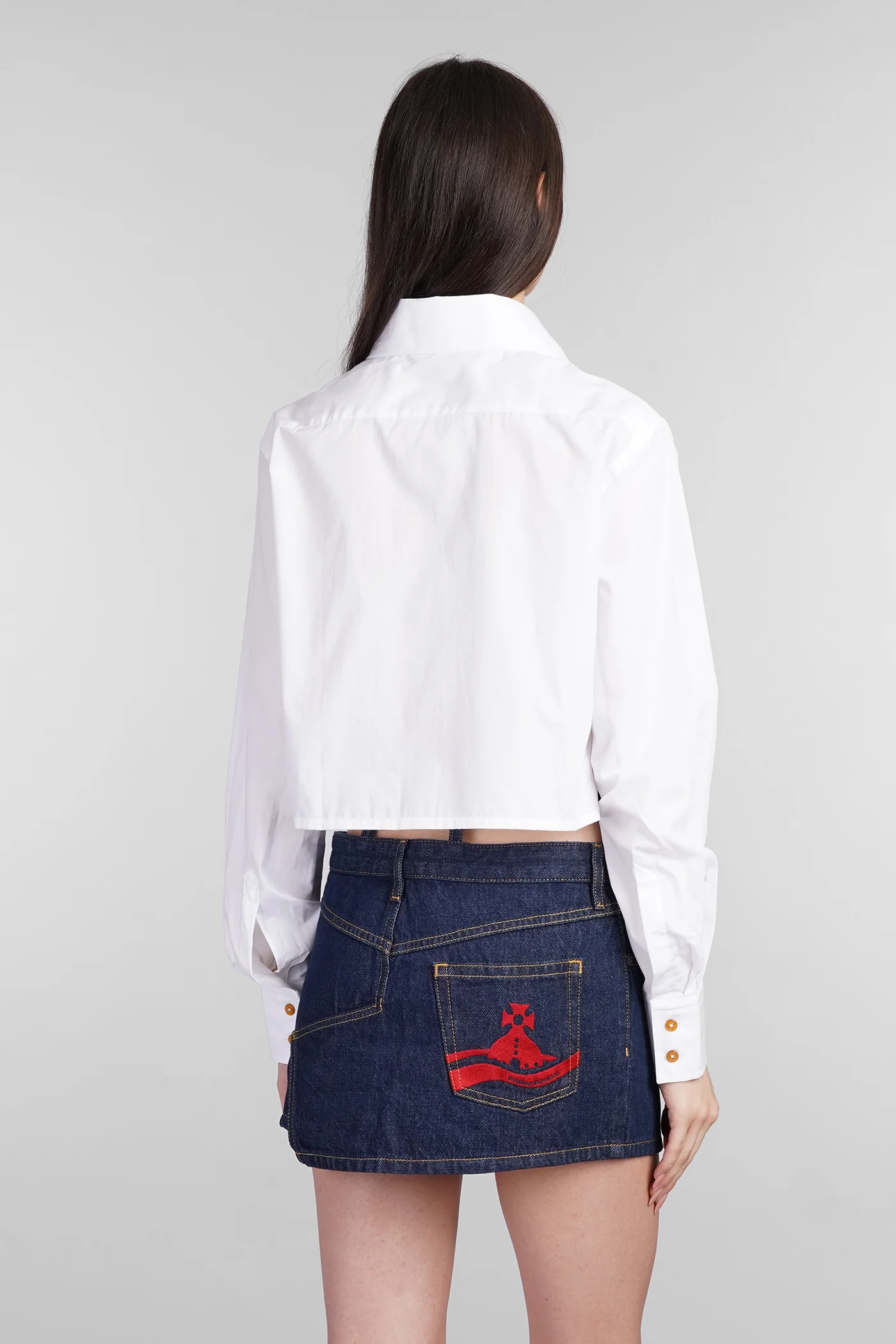 Shirt in white cotton - Image 3