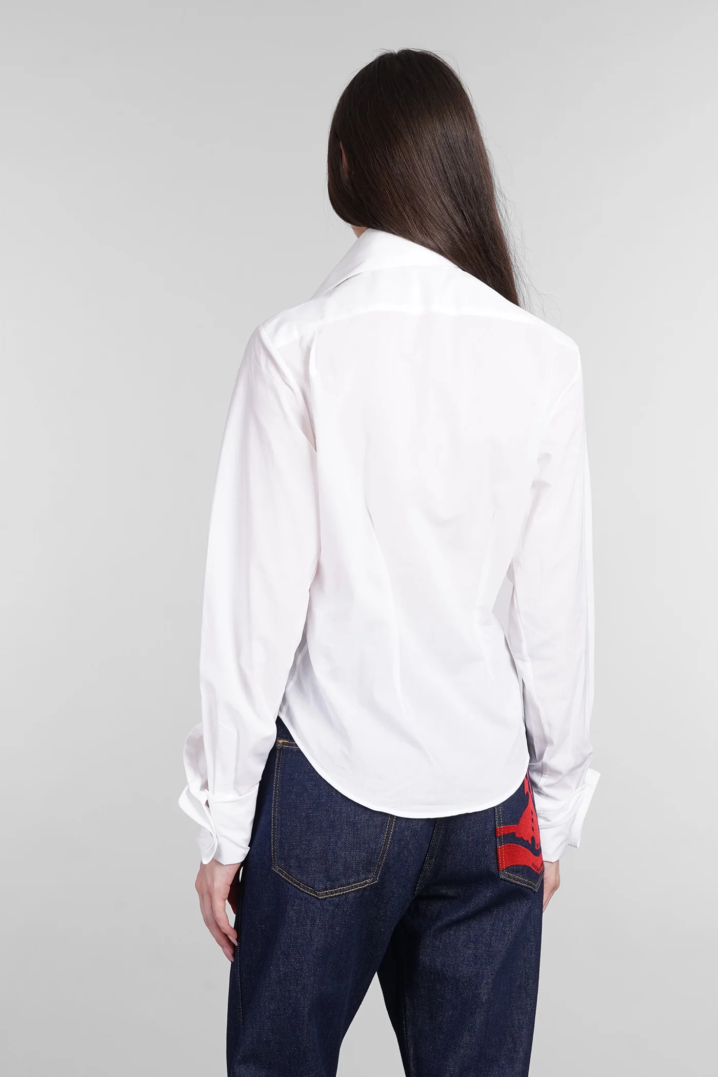 Shirt in white cotton - Image 3