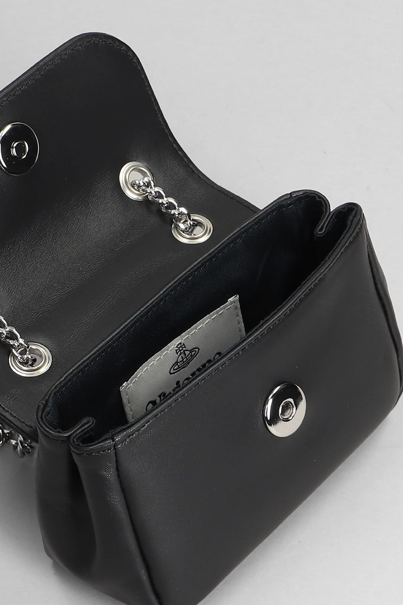 Small purse chain Shoulder bag in black leather - Image 4