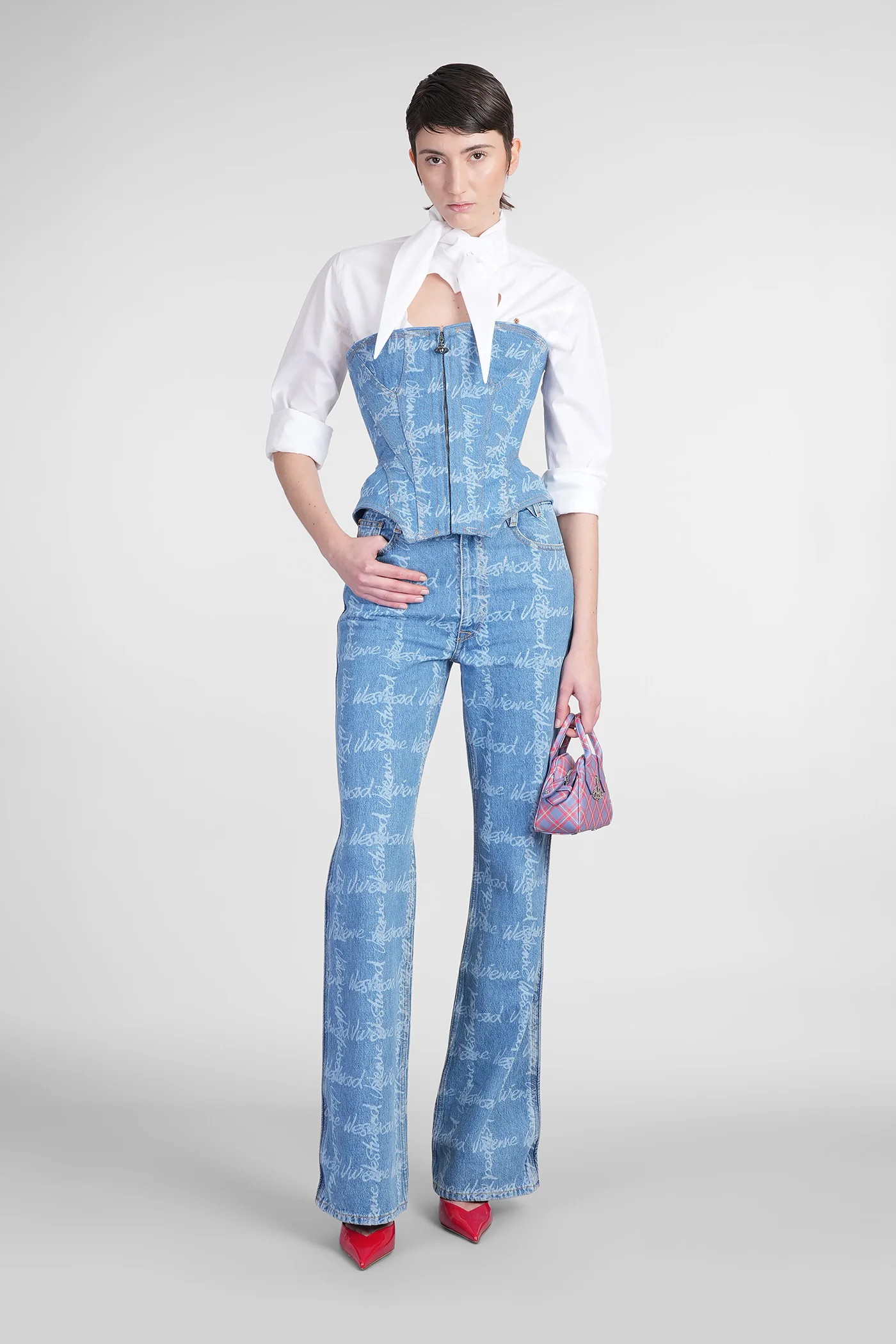 Topwear in blue cotton - Image 2