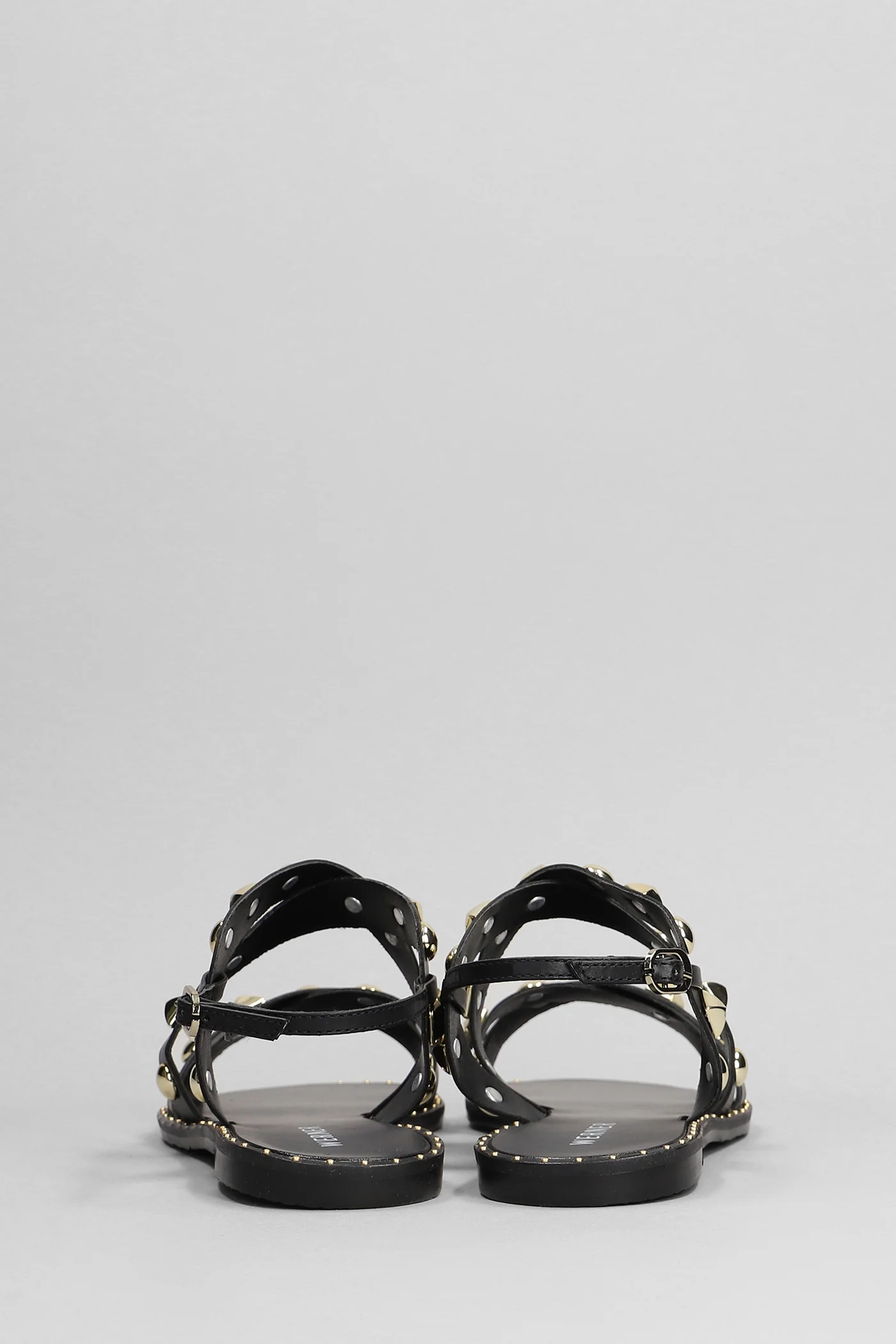 Flats in black leather - Image 4