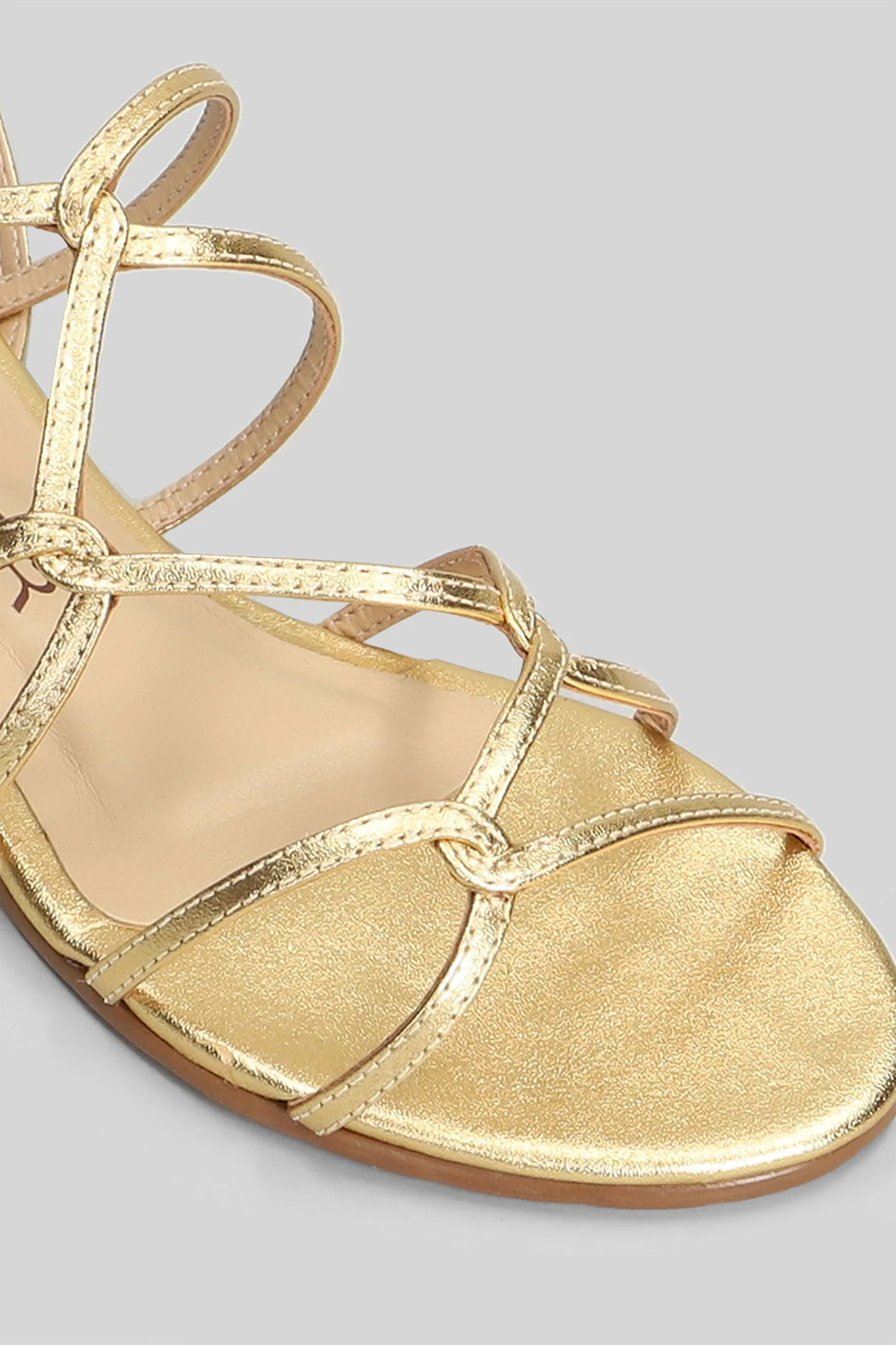 Flats in gold leather - Image 5