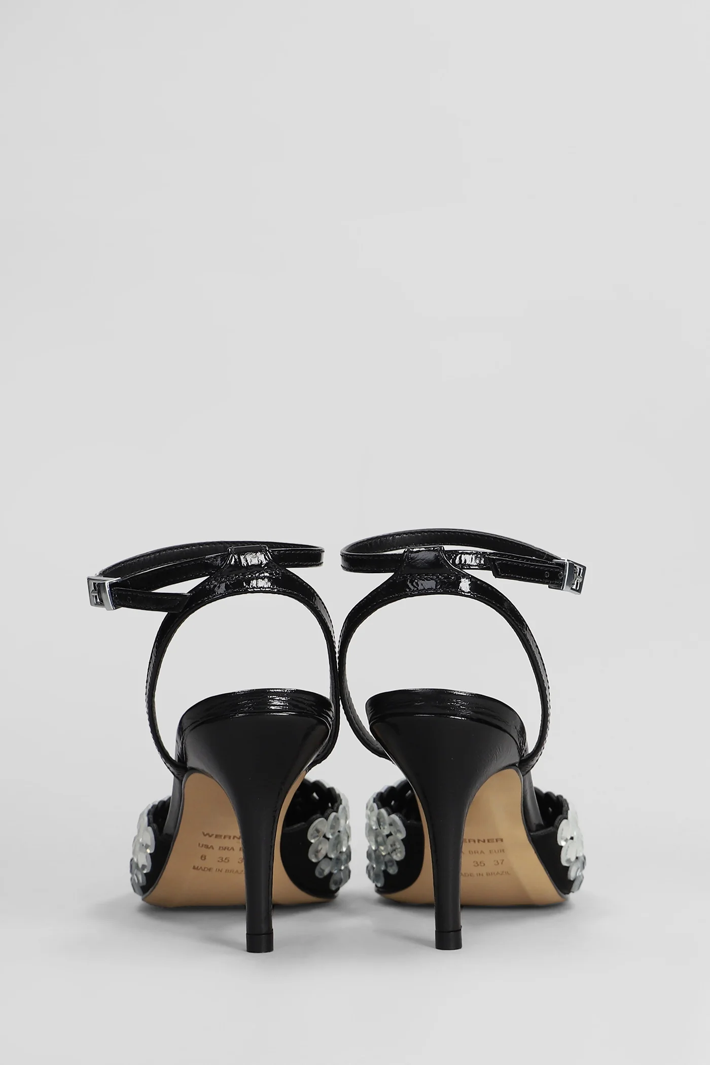 Pumps in black leather - Image 4