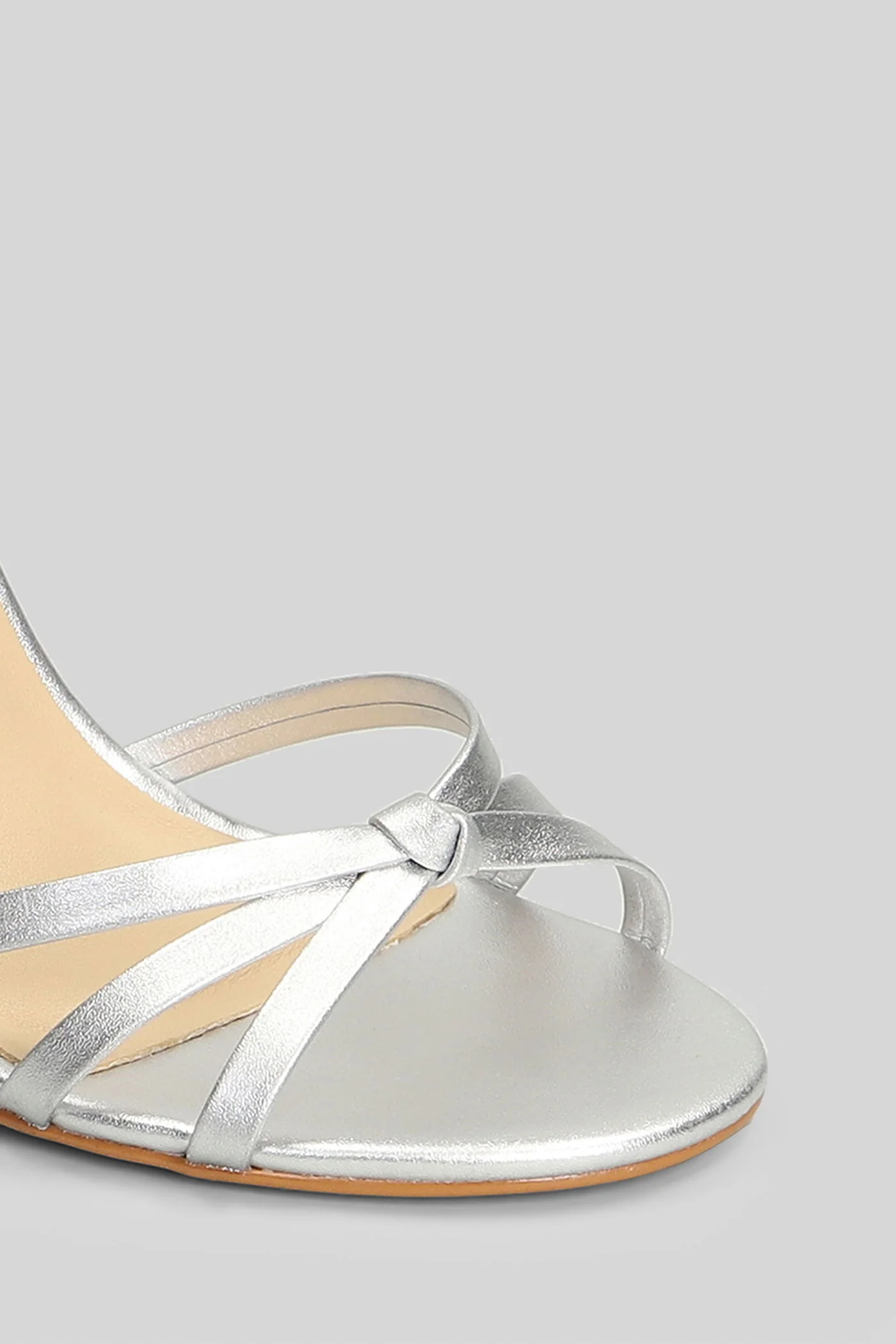 Sandals in silver leather - Image 5
