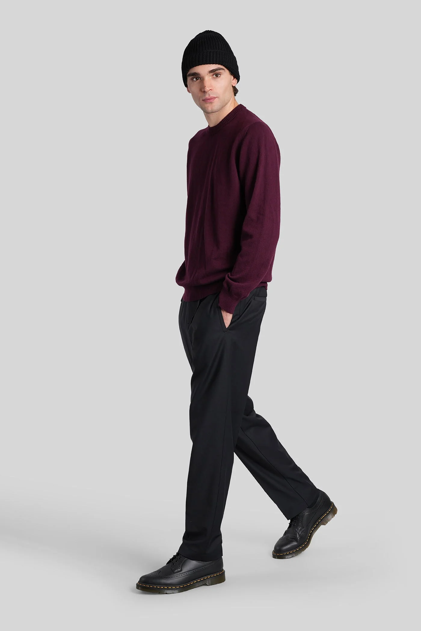 Pants in black wool - Image 2