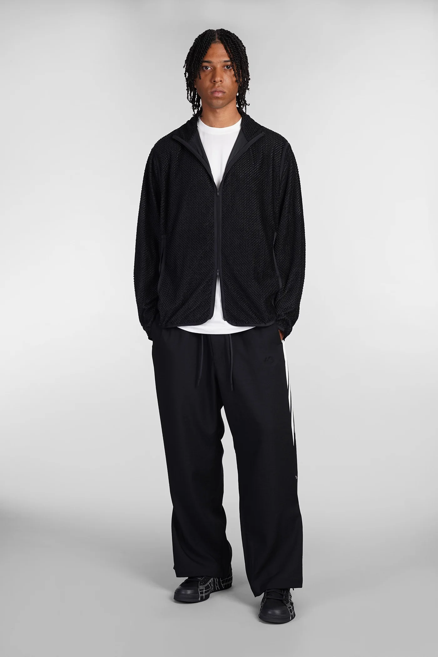Casual jacket in black polyester - Image 2