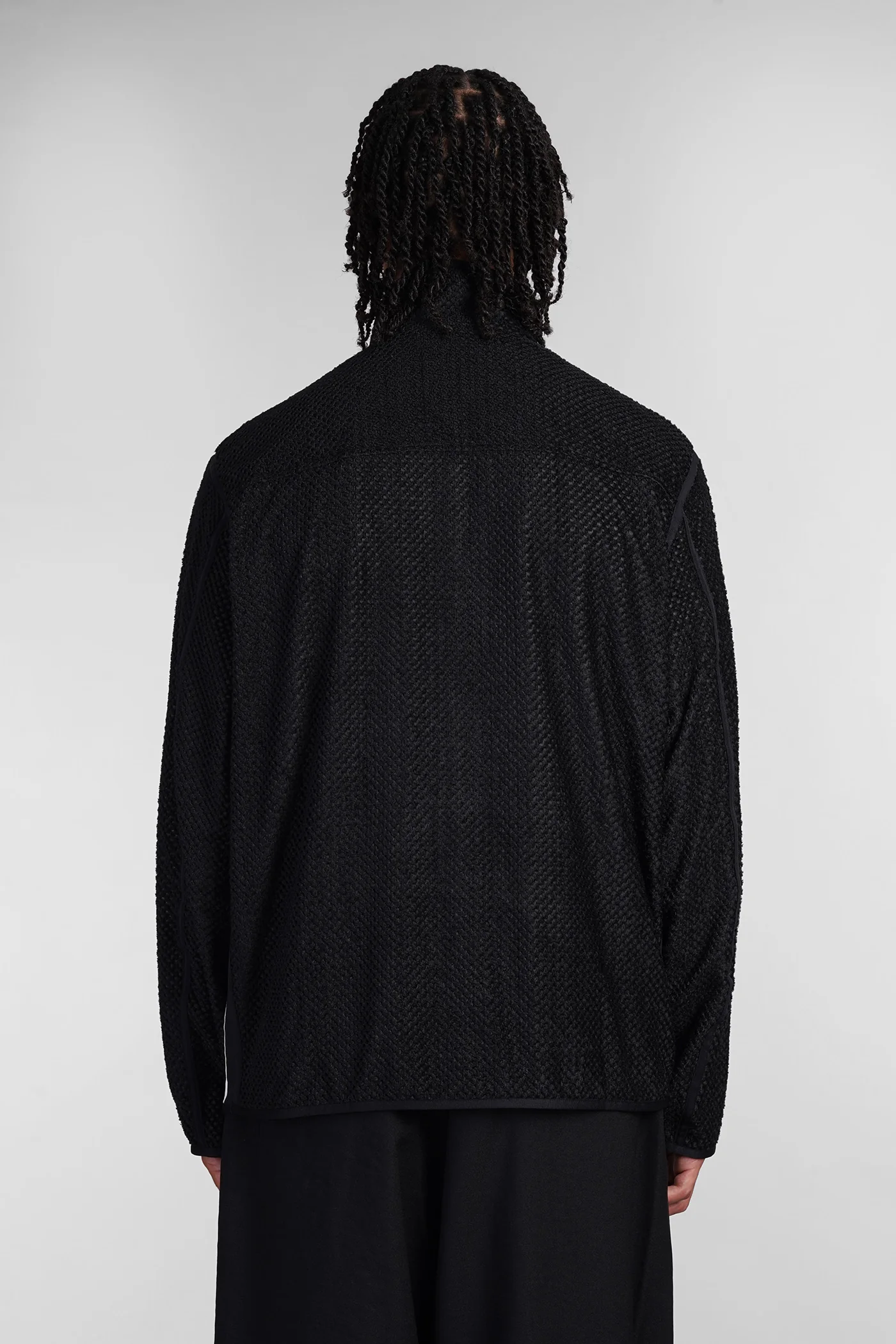 Casual jacket in black polyester - Image 3