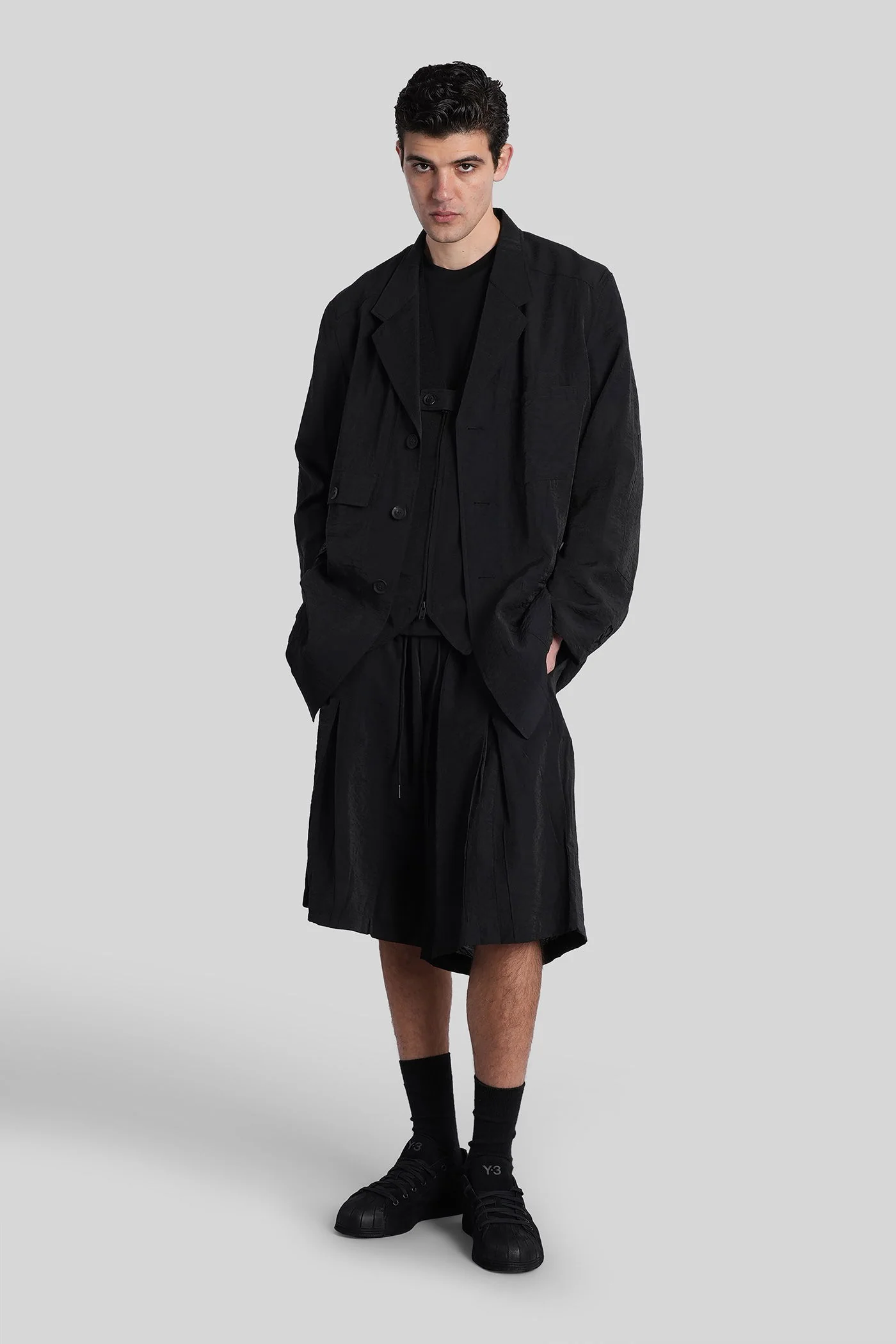 Casual jacket in black viscose - Image 2