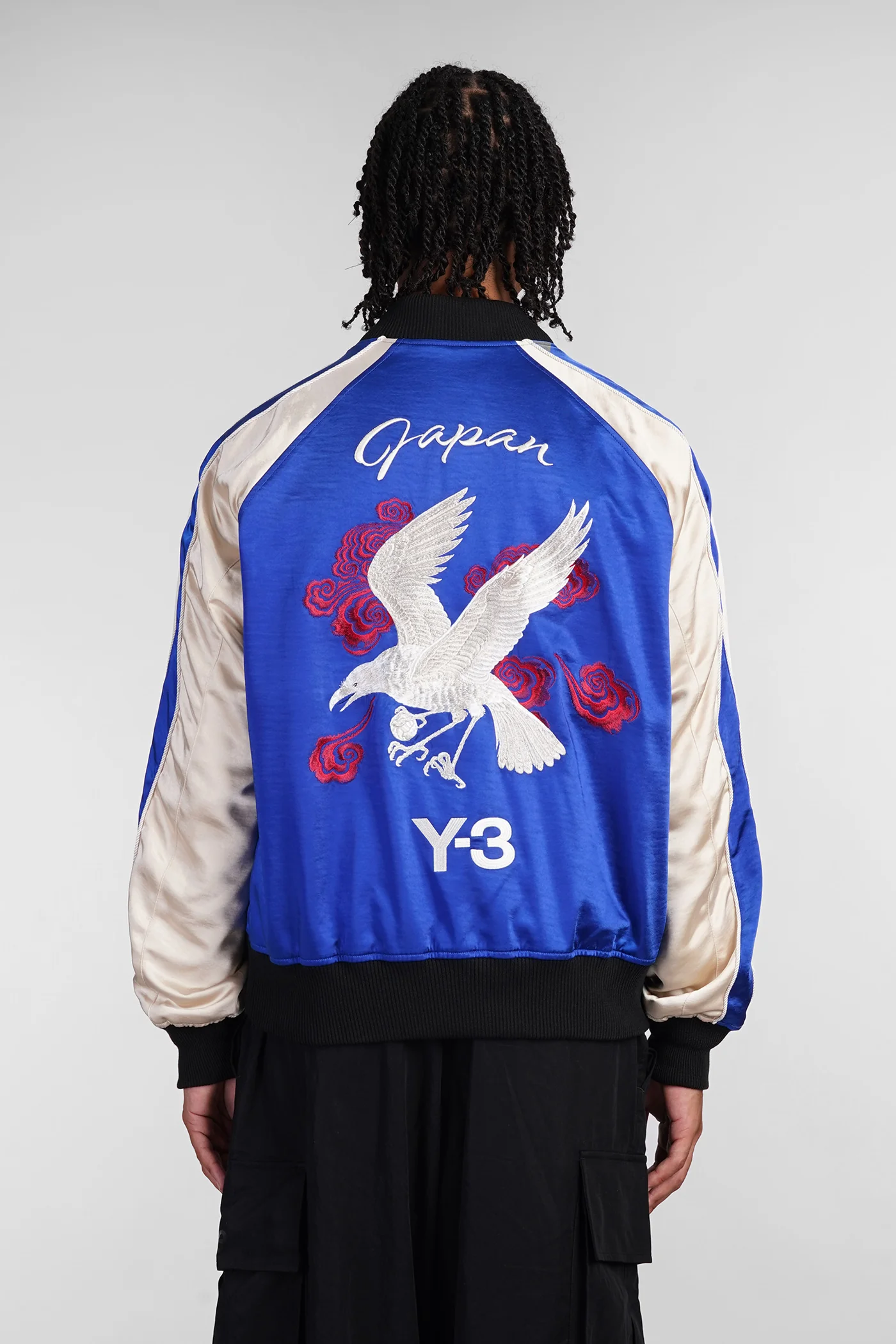 Casual jacket in blue polyester - Image 3