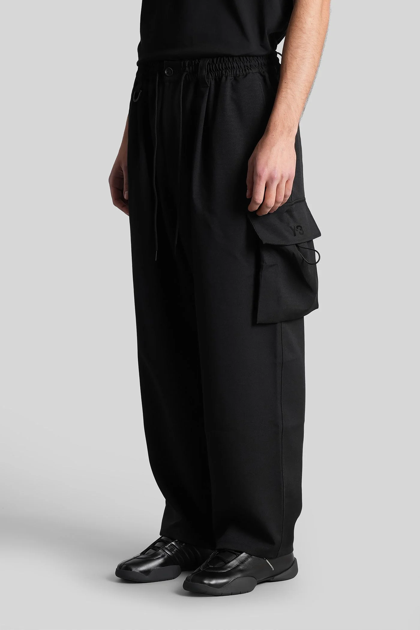Pants in black polyester - Image 4