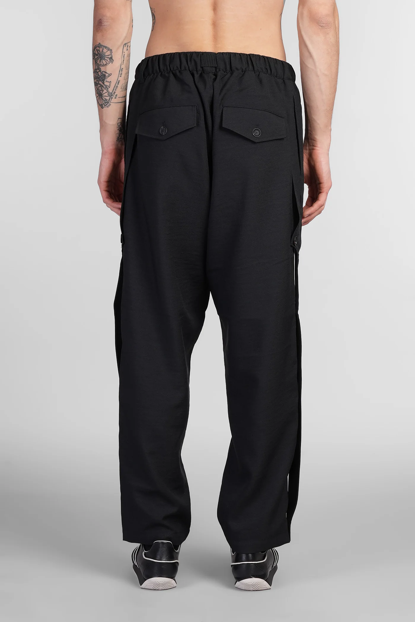Pants in black polyester - Image 3