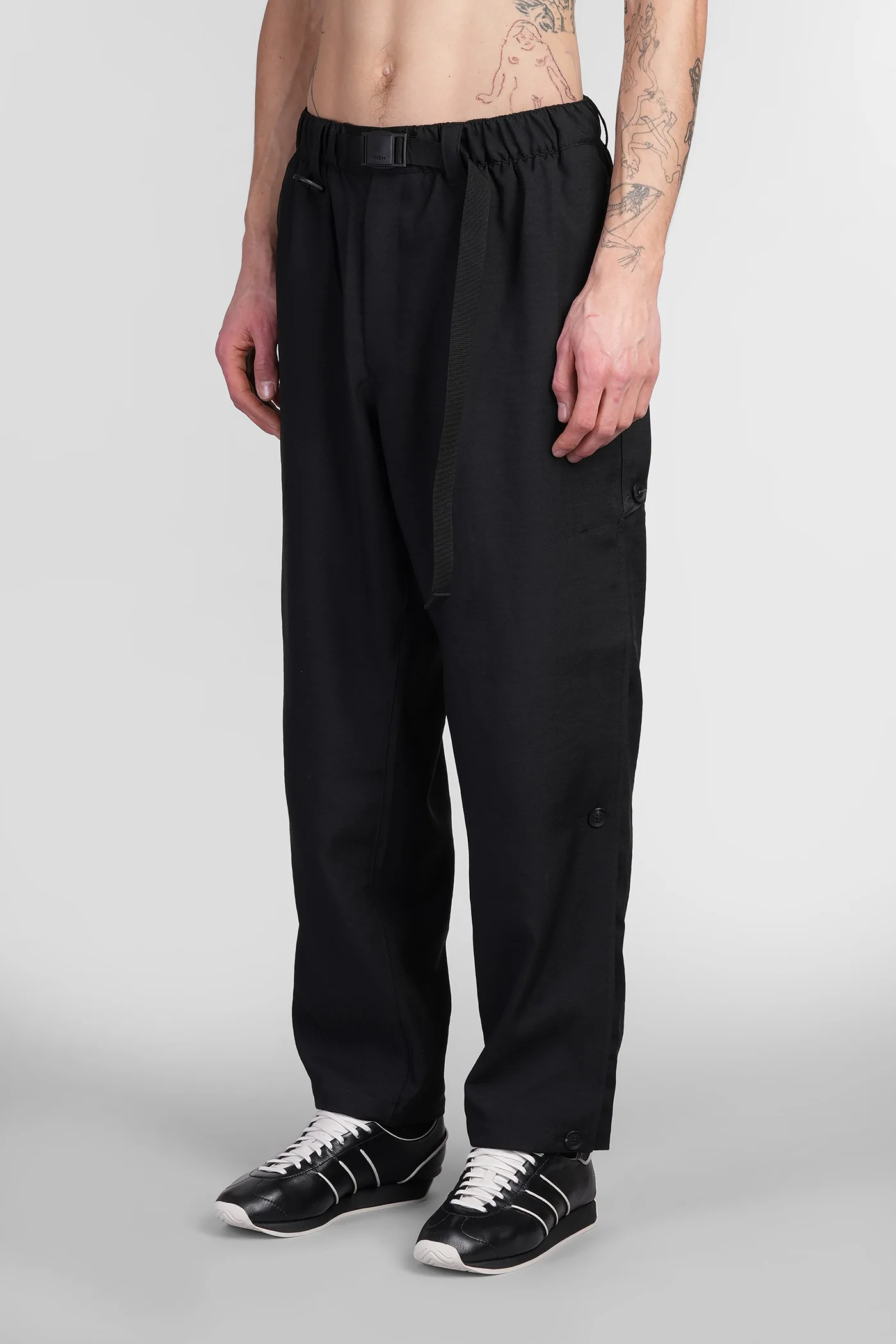 Pants in black polyester - Image 4