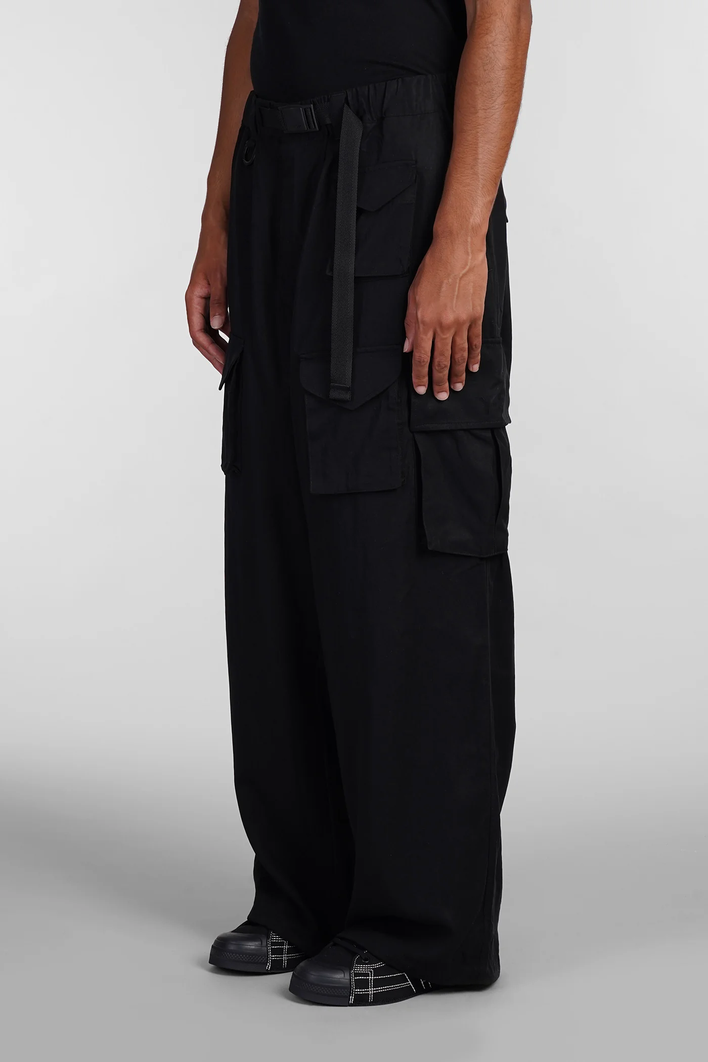 Pants in black wool and polyester - Image 4