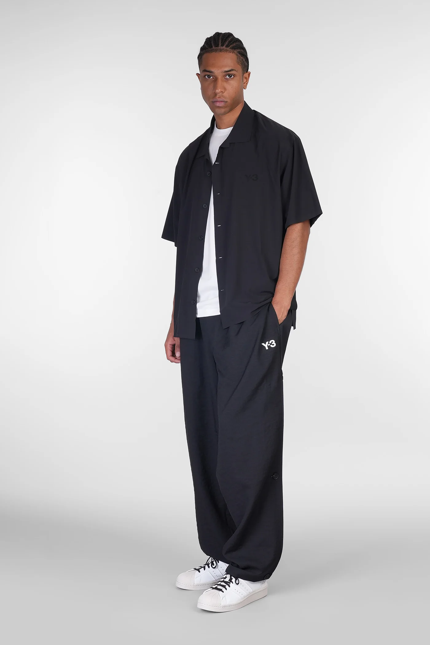 Shirt in black polyester - Image 2