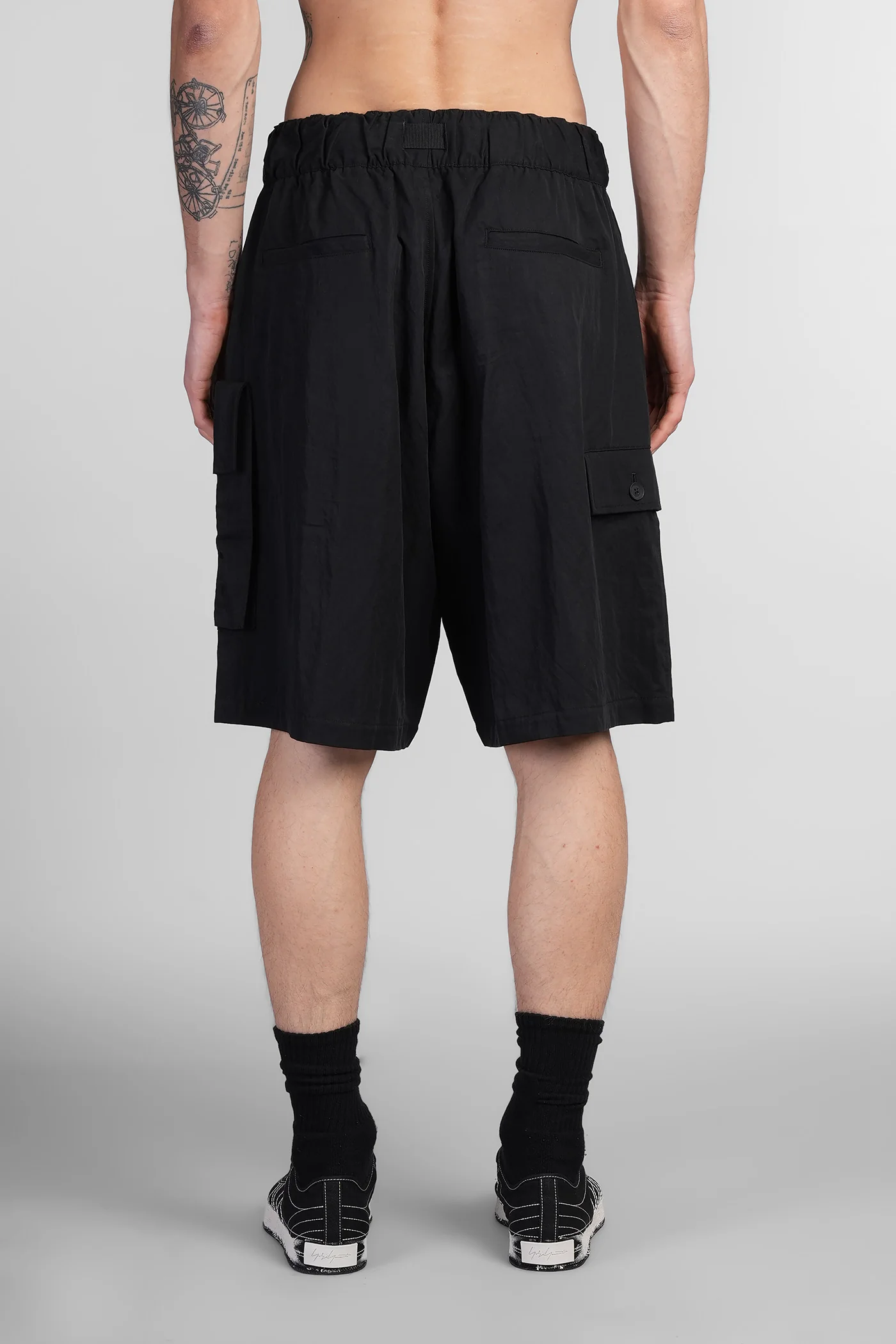 Shorts in black polyamide - Image 3