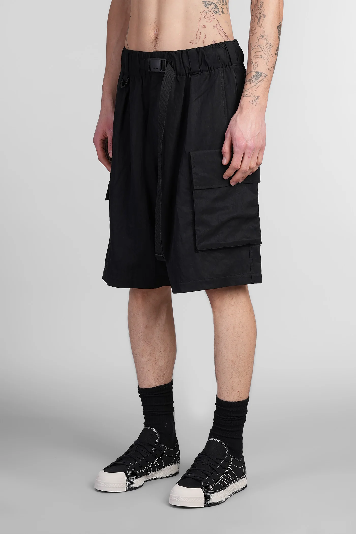 Shorts in black polyamide - Image 4