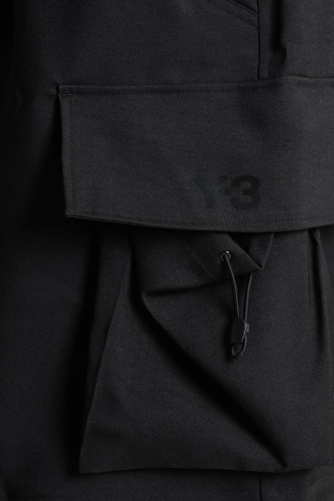Shorts in black polyester - Image 5