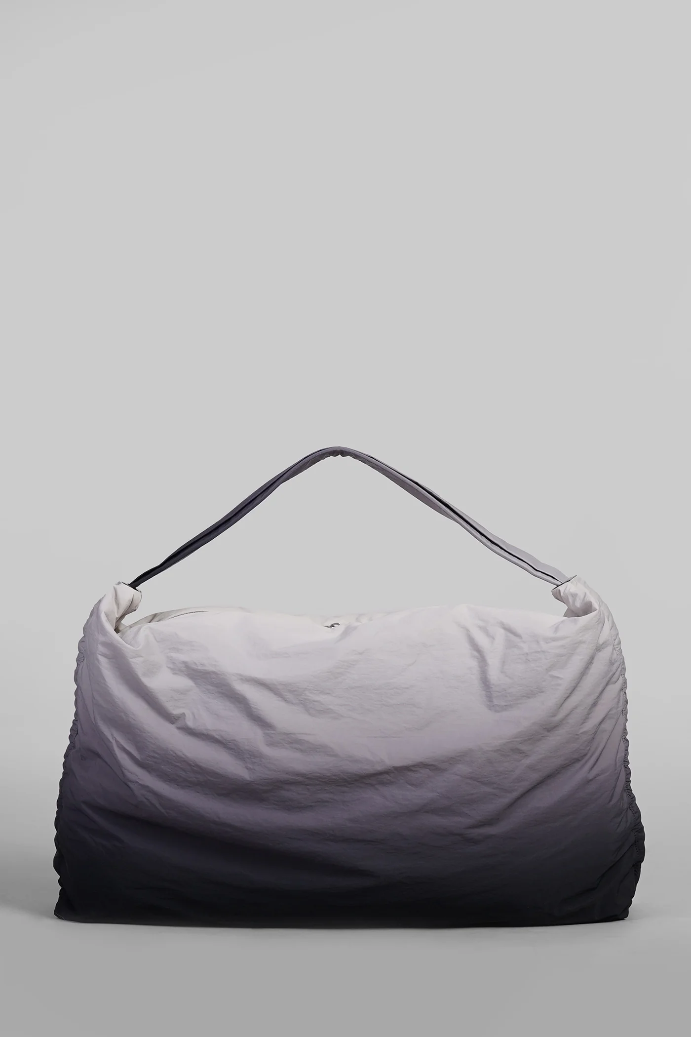 Shoulder bag in grey polyamide - Image 3