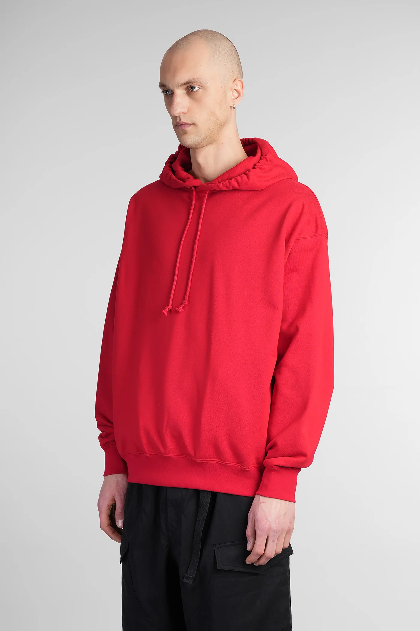 Sweatshirt in red cotton - Image 4