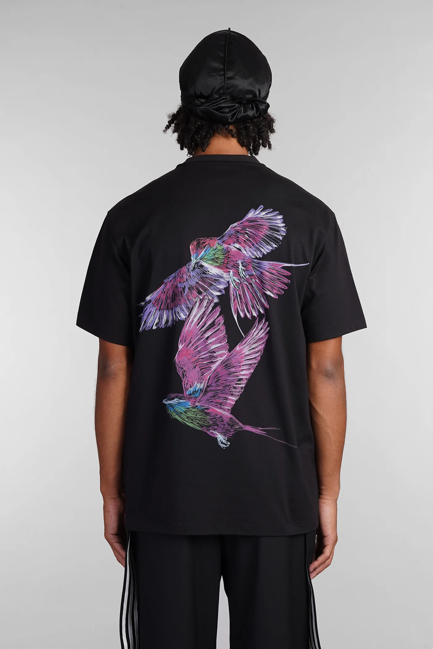 T-Shirt in black cotton - Image 3