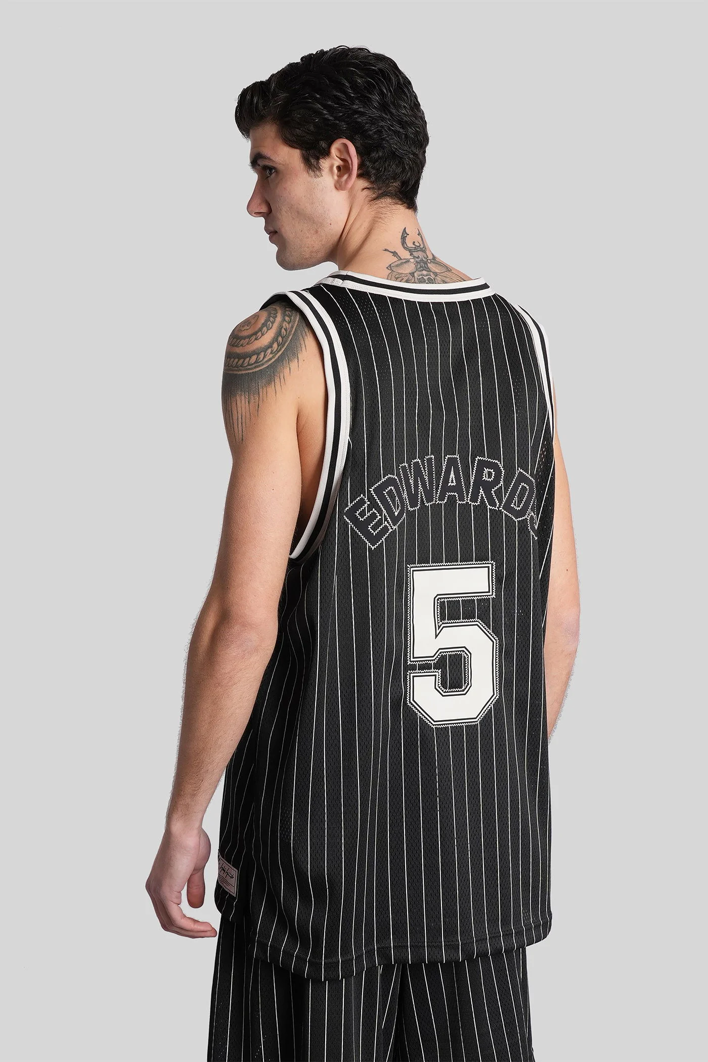 tank Top in black polyester - Image 3