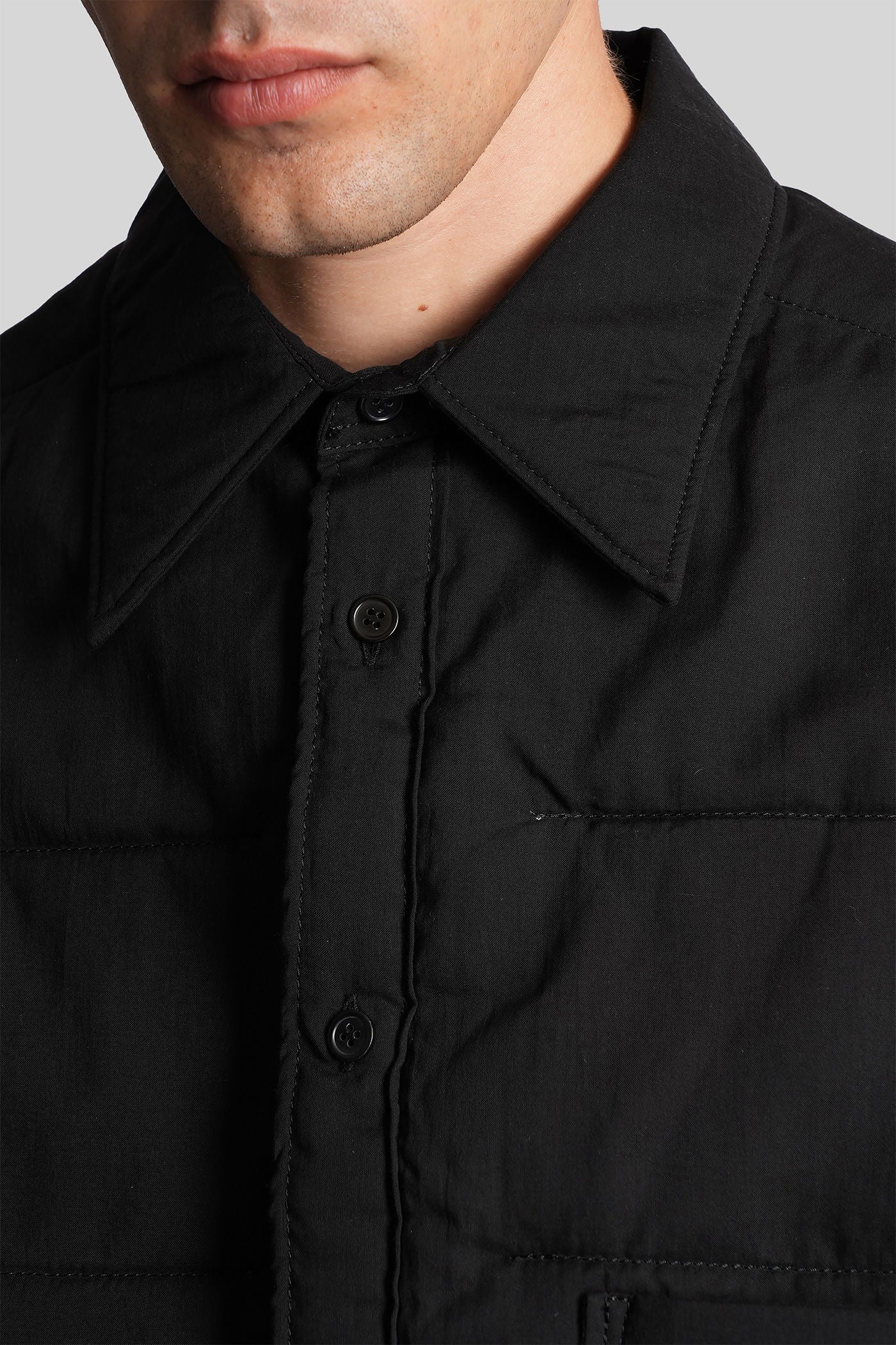 Casual jacket in black polyester - Image 5