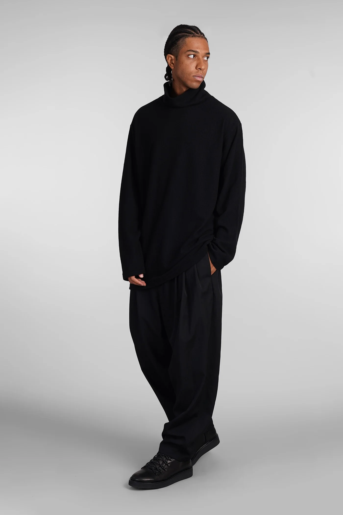 Knitwear in black wool - Image 2